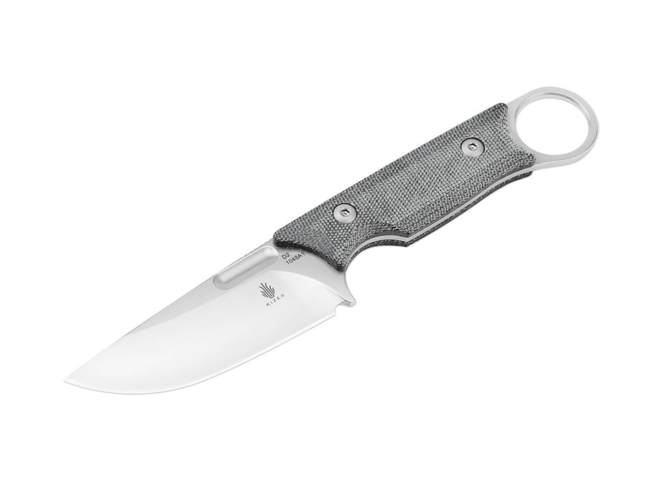 Kizer Universalmesser Kizer Cabox Micarta Black feststehendes Messer mit Scheide, (1 St)