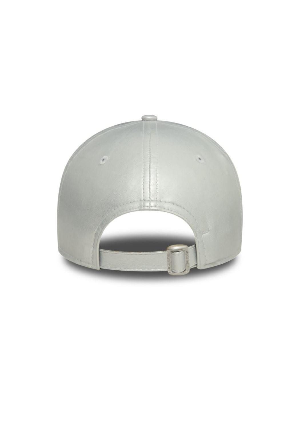 New Era Baseball Cap New York Yankees MLB Womens Midi PU Silber 9Forty Verstellbare Damen C (1-St)