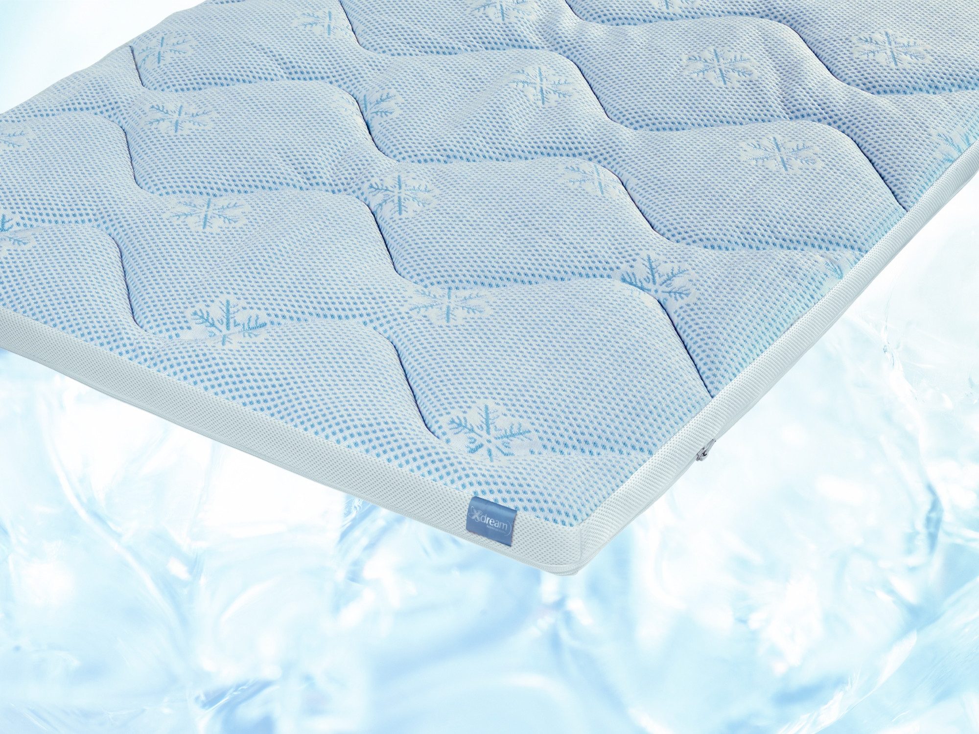 XDREAM, Цилиндр kühlender Цилиндр, 90x200, 140x200, 180x200 cm und weitere Größen, 6 cm hoch, ergonomischer Matratzentopper mit kühlendem Effekt