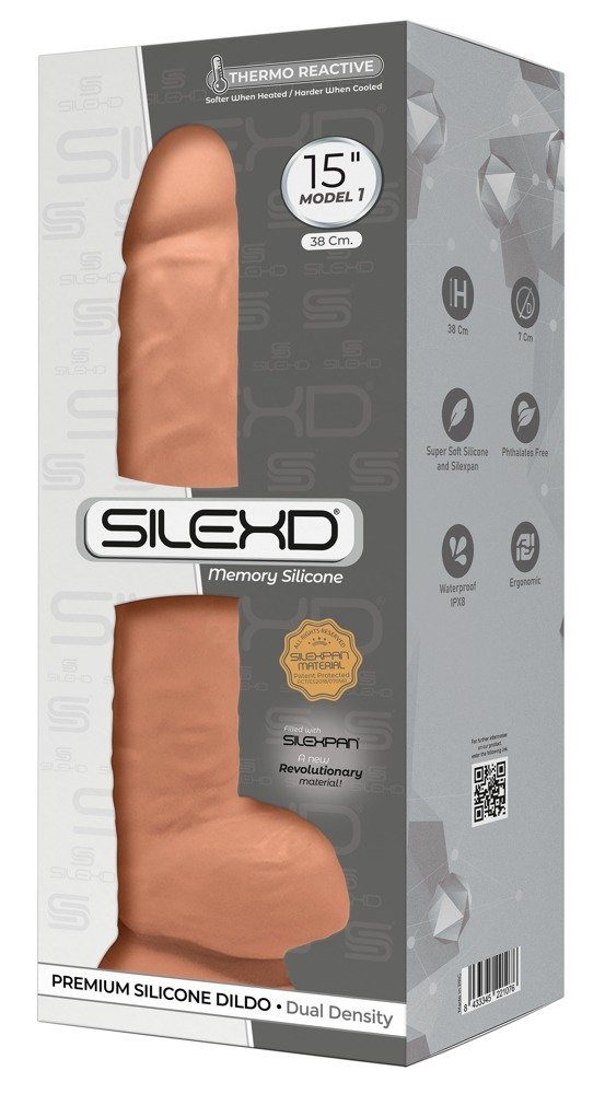 SILEXD Pumpdildo SILEXD-SILEXD Premium Silicone Dildo 15" - Model 1 - (div. Farben) Pink
