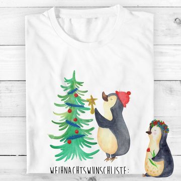Mr. & Mrs. Panda T-Shirt Pinguin Weihnachtsbaum - Weiß - Geschenk, Sprüche, Geburstag, Weihnac (1-tlg)