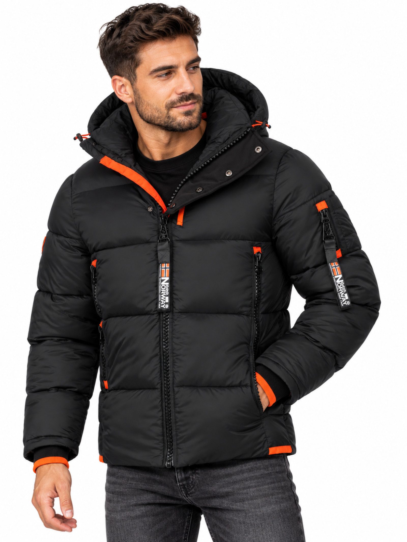 Geographical Norway Steppjacke Herren Winter Jacke warm gefüttert Parka Steppjacke Outdoor PUFFER
