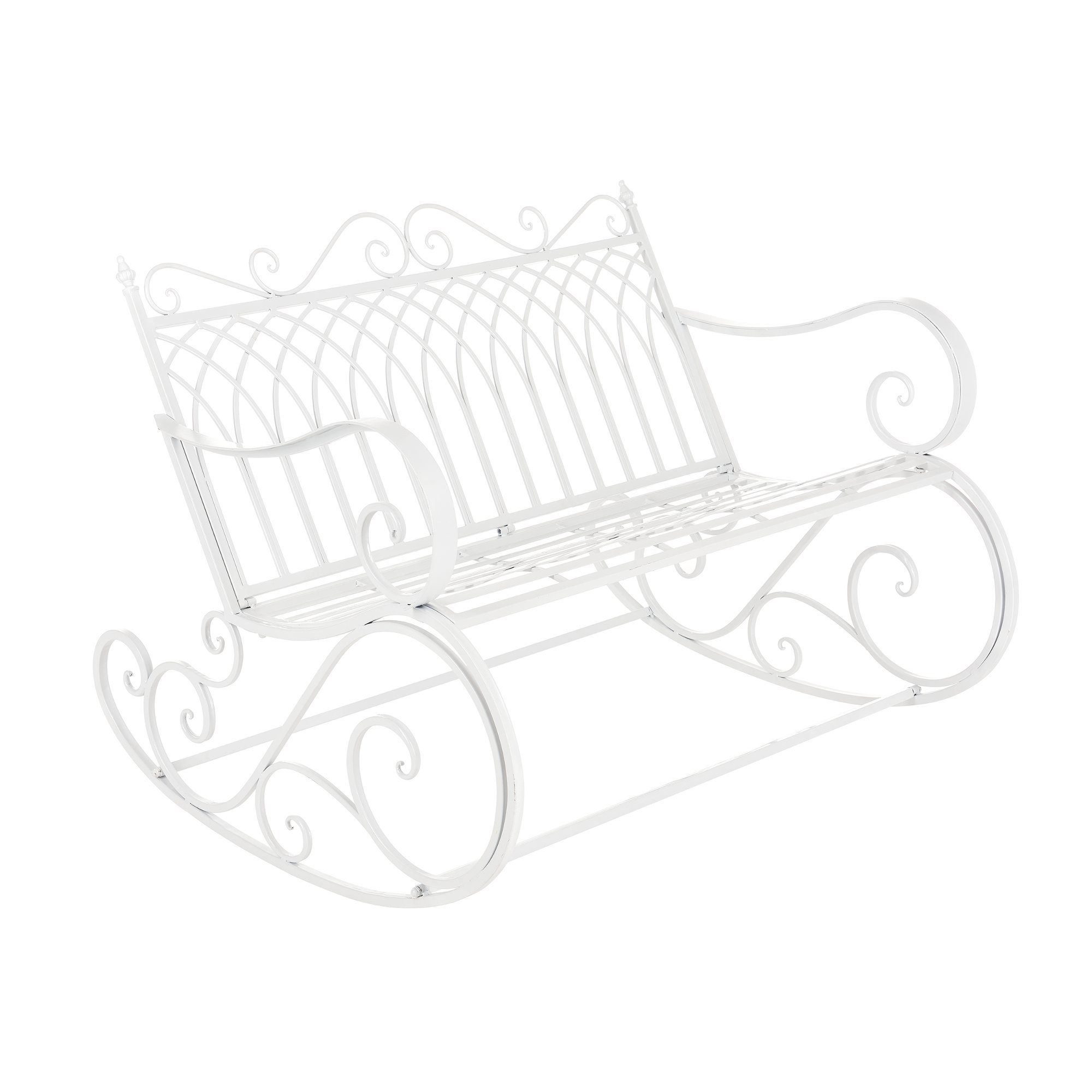 en.casa Gartenbank, »Greenough« Schaukelbank Sitzbank 85x113x95cm Metall We günstig online kaufen