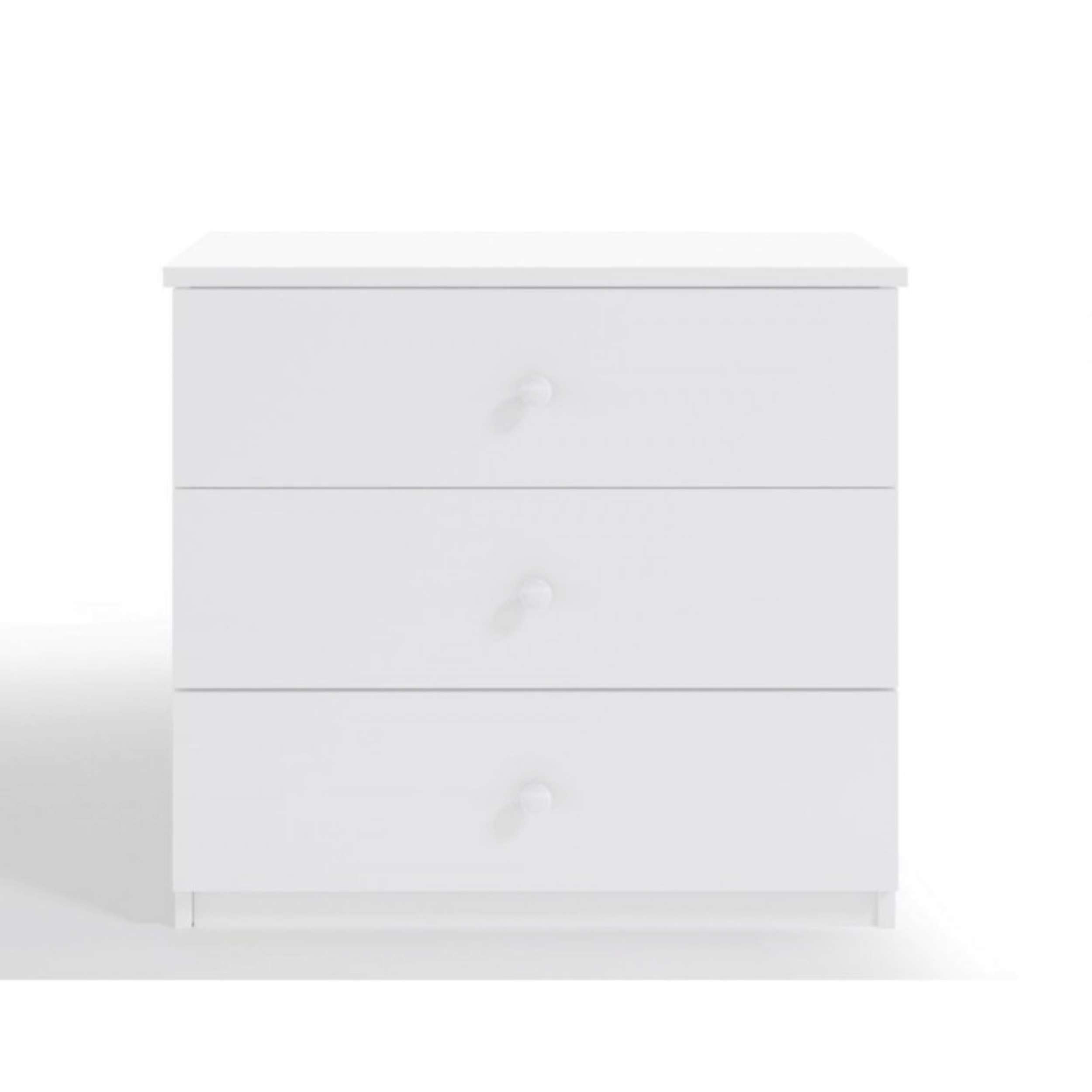 Stylefy Kinderkleiderschrank Dreams (Sideboard, Schubladenkommode) mit 3 Schubladen, viel Stauraum, aus Holzwerkstoff, für Kinder, Modern Design Weiß