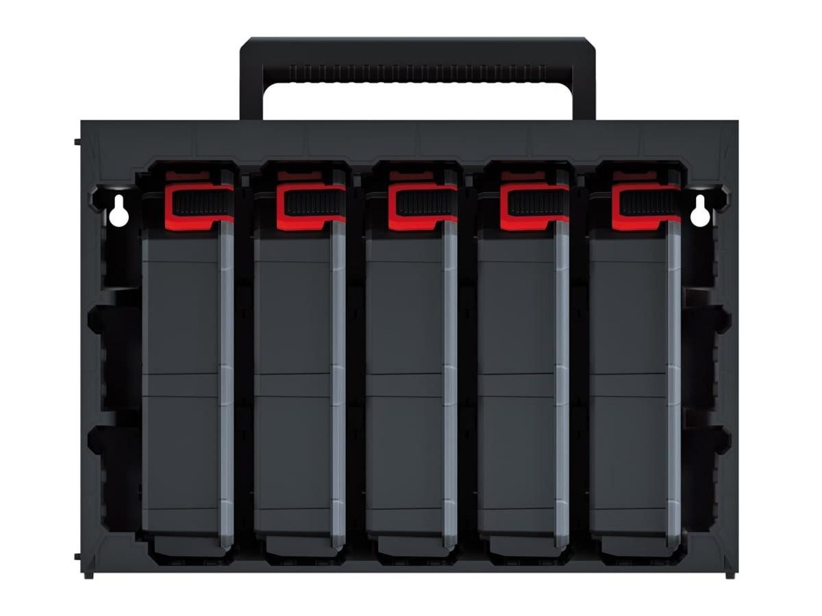 Kistenberg Werkzeugbox Tager Case Organizer (KTC30256S, 5 St), Organizer mit Trennwänden