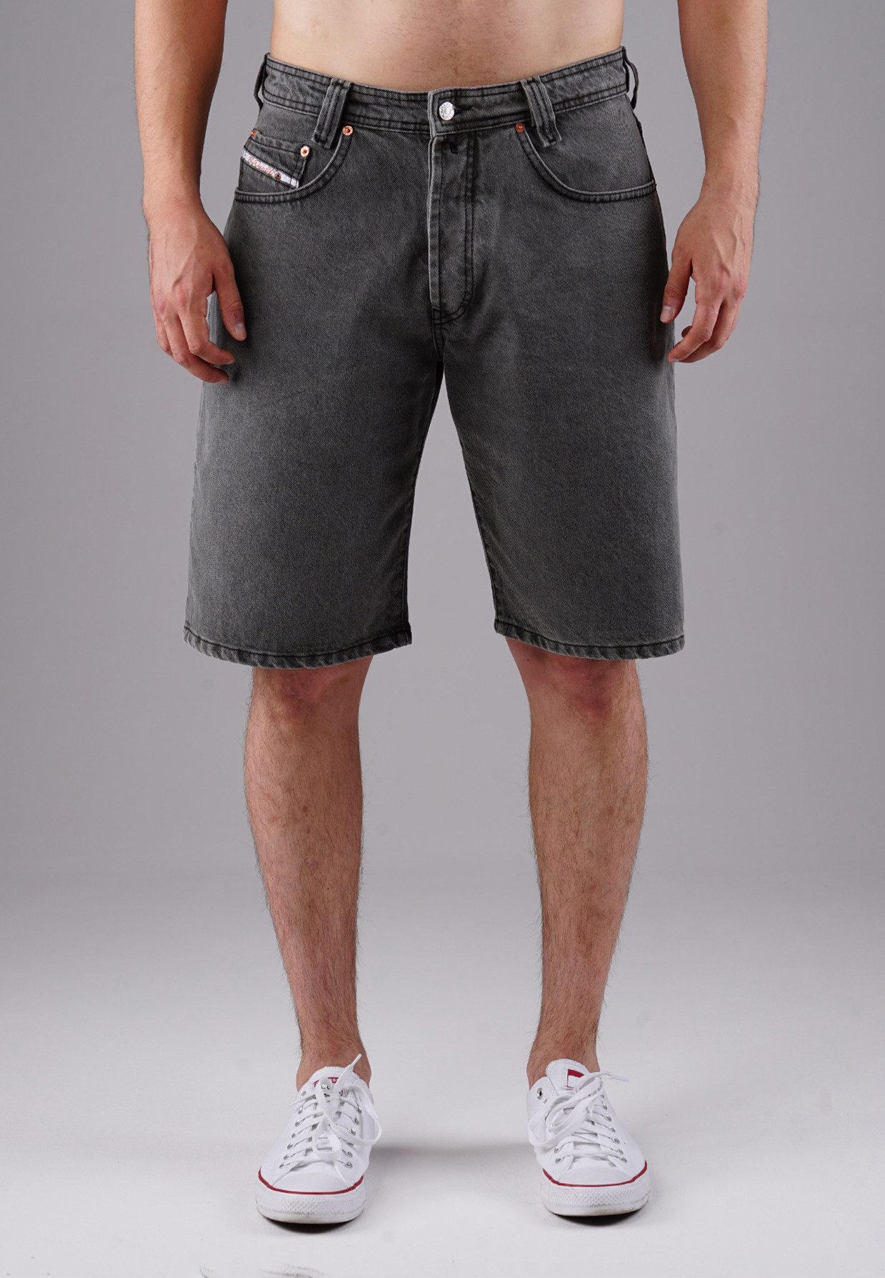 Jeansshorts Zicco 471 TNT - Relaxed Fit Charcoal Greywashed
