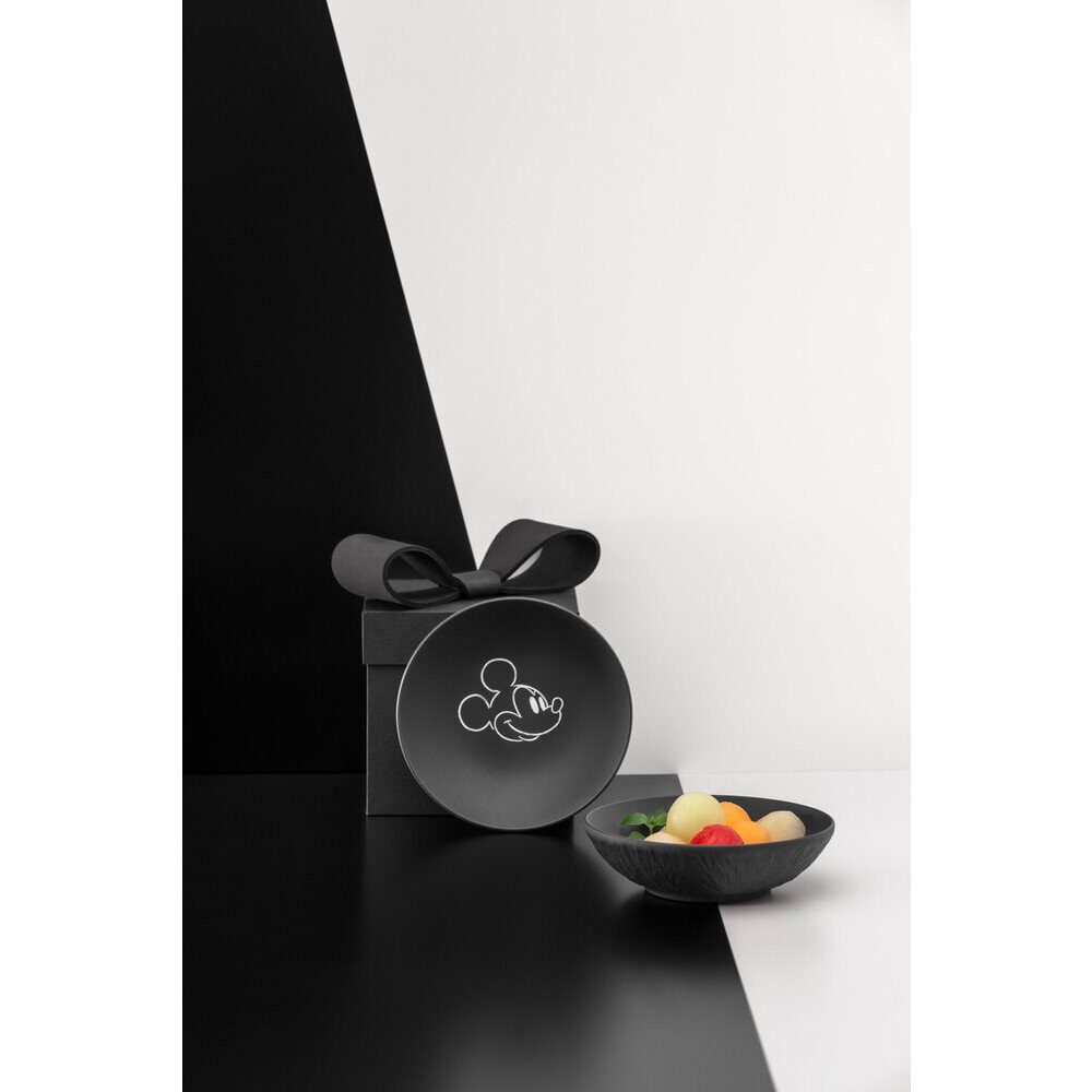 Villeroy & Boch Dessertschale Dessertschale 13 cm Manufacture Rock – Mickey Mouse, Premium Porcelain, (1-tlg), Dessertschale, Ø13cm, Premium Porcelain, schwarz – Bild 3 von 4