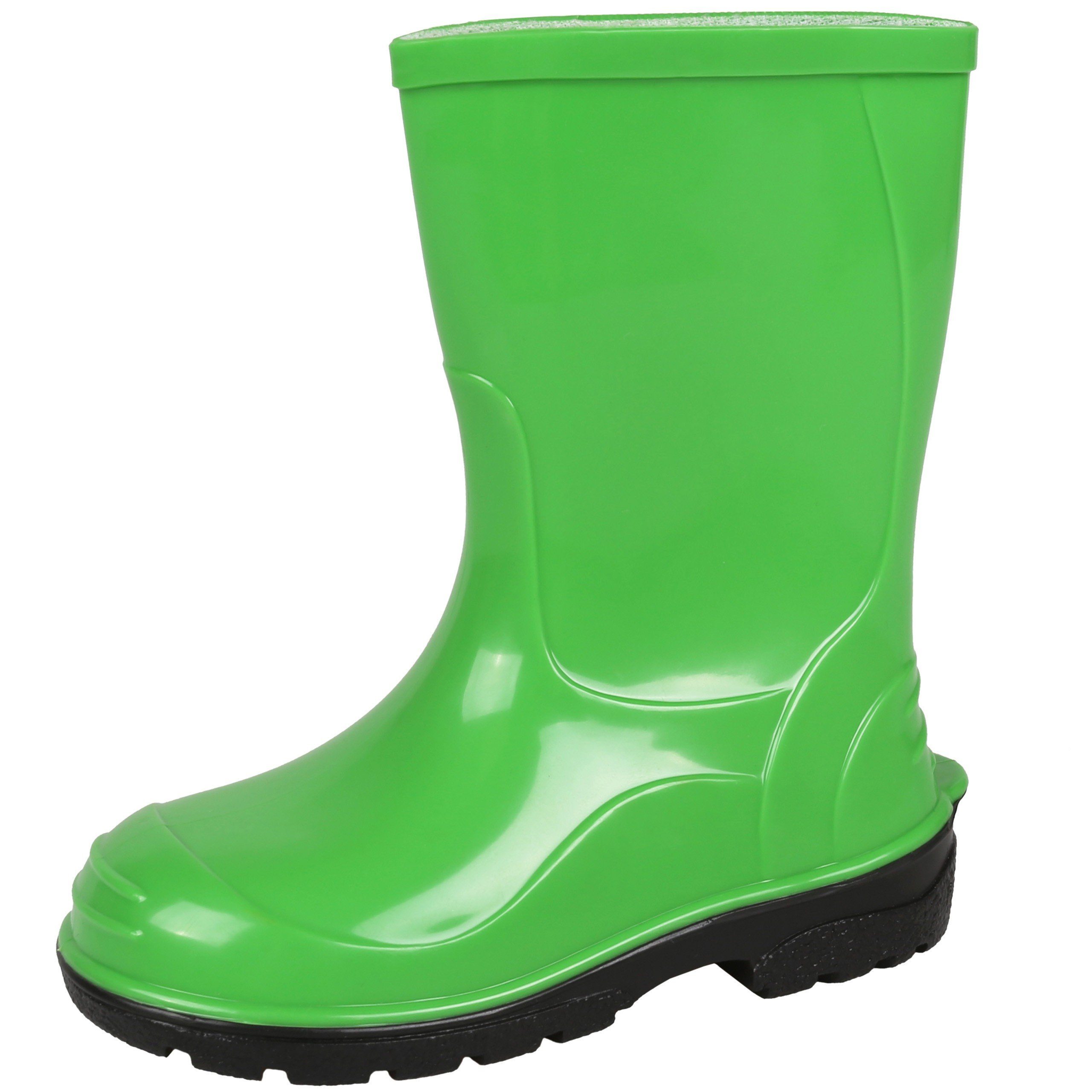 Sarcia.eu Hellgrüne Gummistiefel für Kinder wasserfest bequem OLI