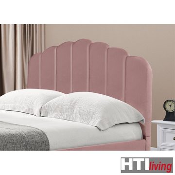 HTI-Living Bett Bett 140 x 200 cm Yoris Pink (1x Bett Yoris inkl. Lattenrost, ohne Matratze), Bettgestell inkl. Lattenrost