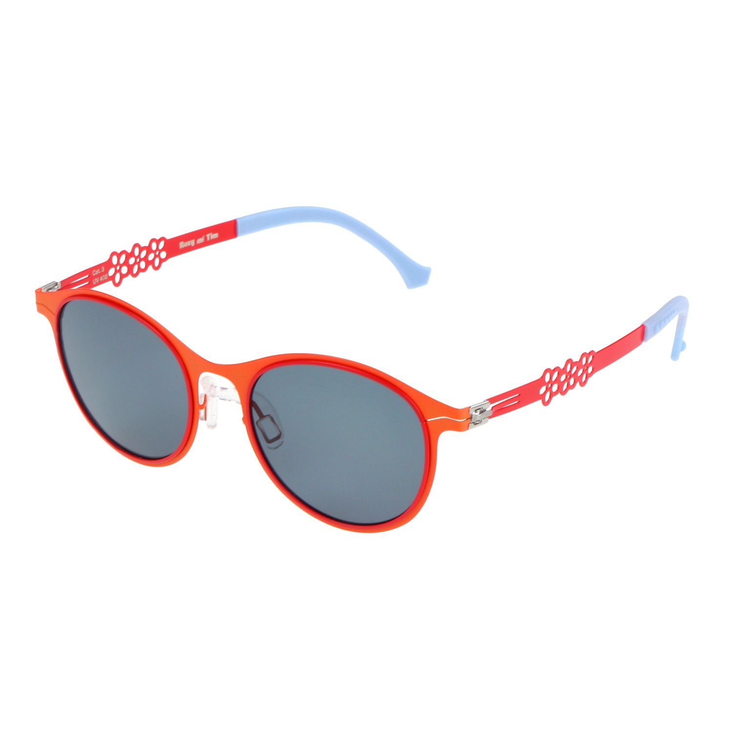 ActiveSol SUNGLASSES Sonnenbrille Kinder Sonnenbrille, Private Eyes, 3-8 Jahre pulverbeschichteter Metallrahmen, weiche Ohrenschoner, leicht 15g Rot - Blossom
