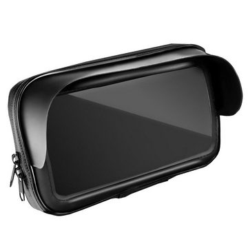 CoolGadget Lenker Tasche Handy-Halterung, (bis 6,3 Zoll, Smartphone Handy Halter für Motorrad Bike Roller Scooter)