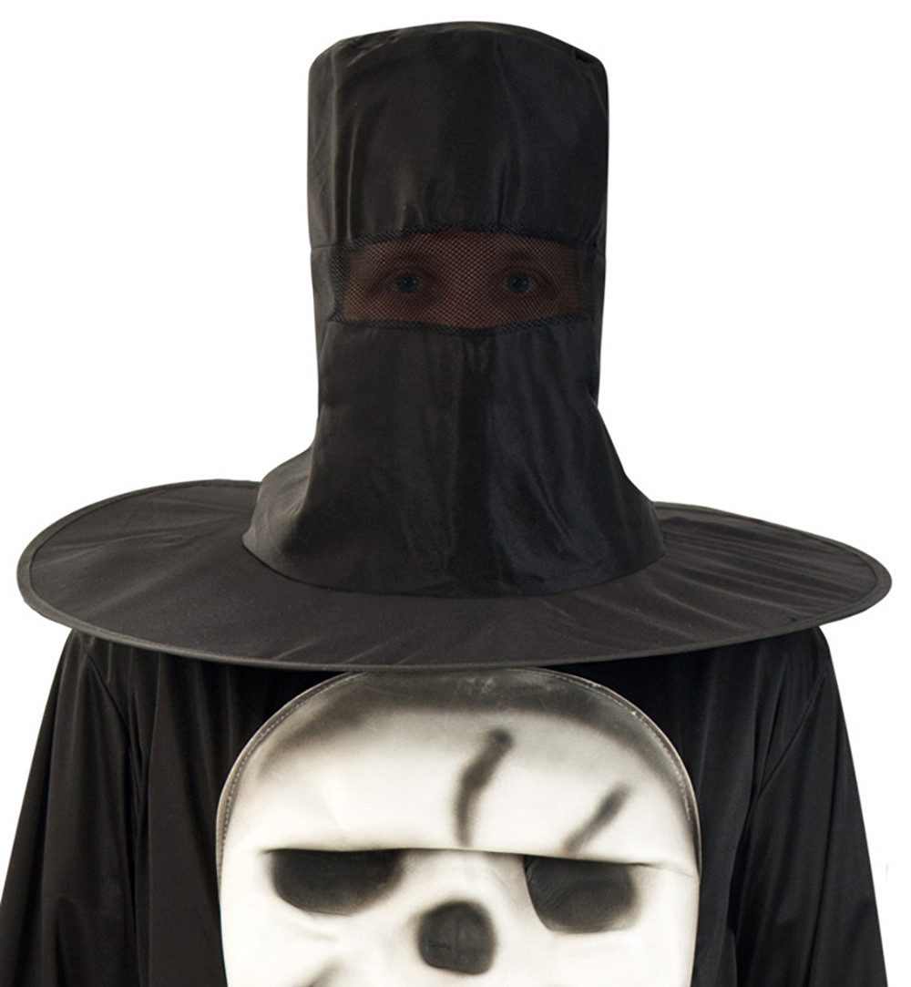 Fries Zombie-Kostüm Horror Zombie Totenkopf Robe Kostüm mit Hut Maske mit Haaren Halloween