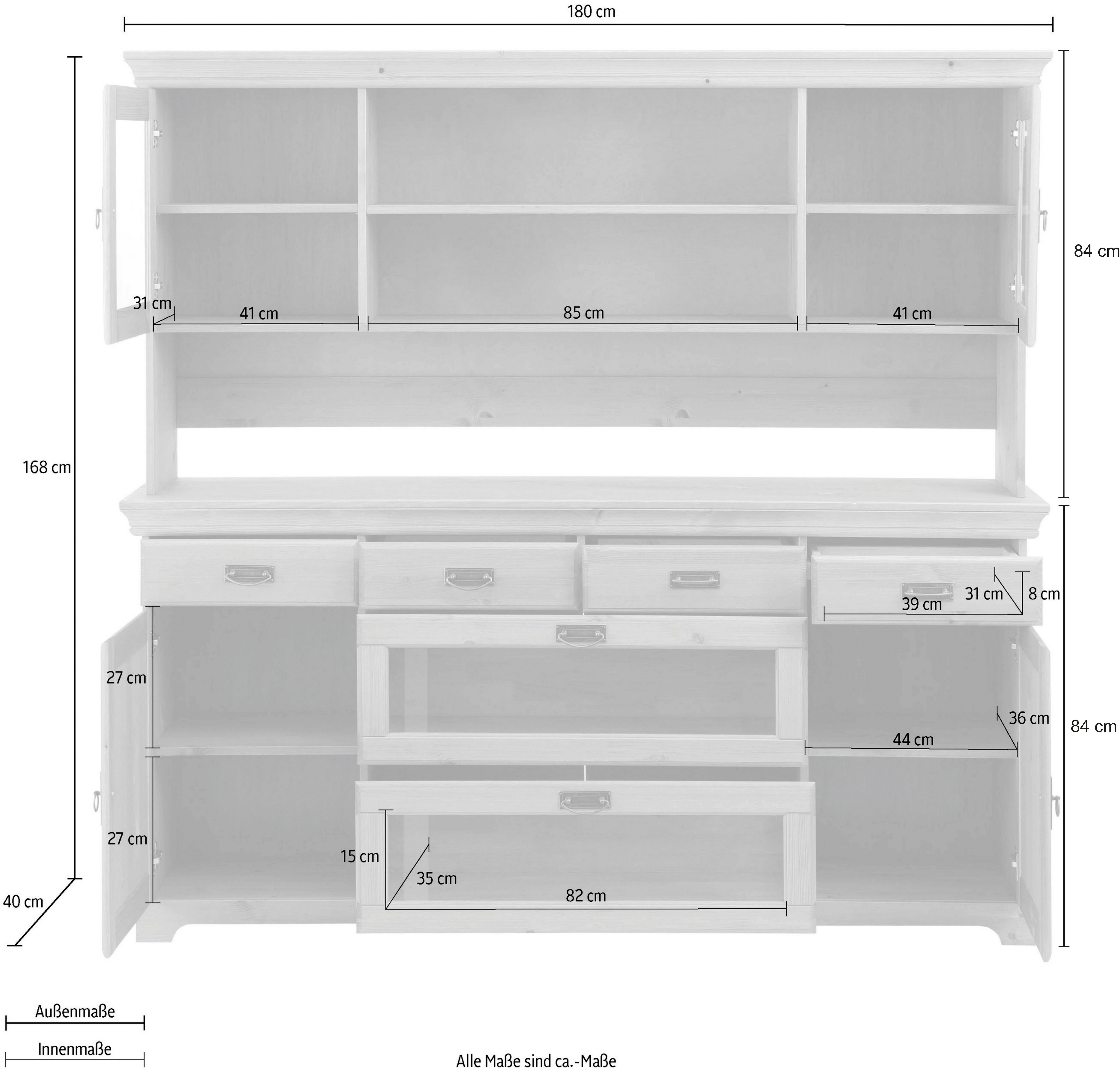 OTTO home Buffet Rügen FSC® zertifiziertes Massivholz, im Landhausstil