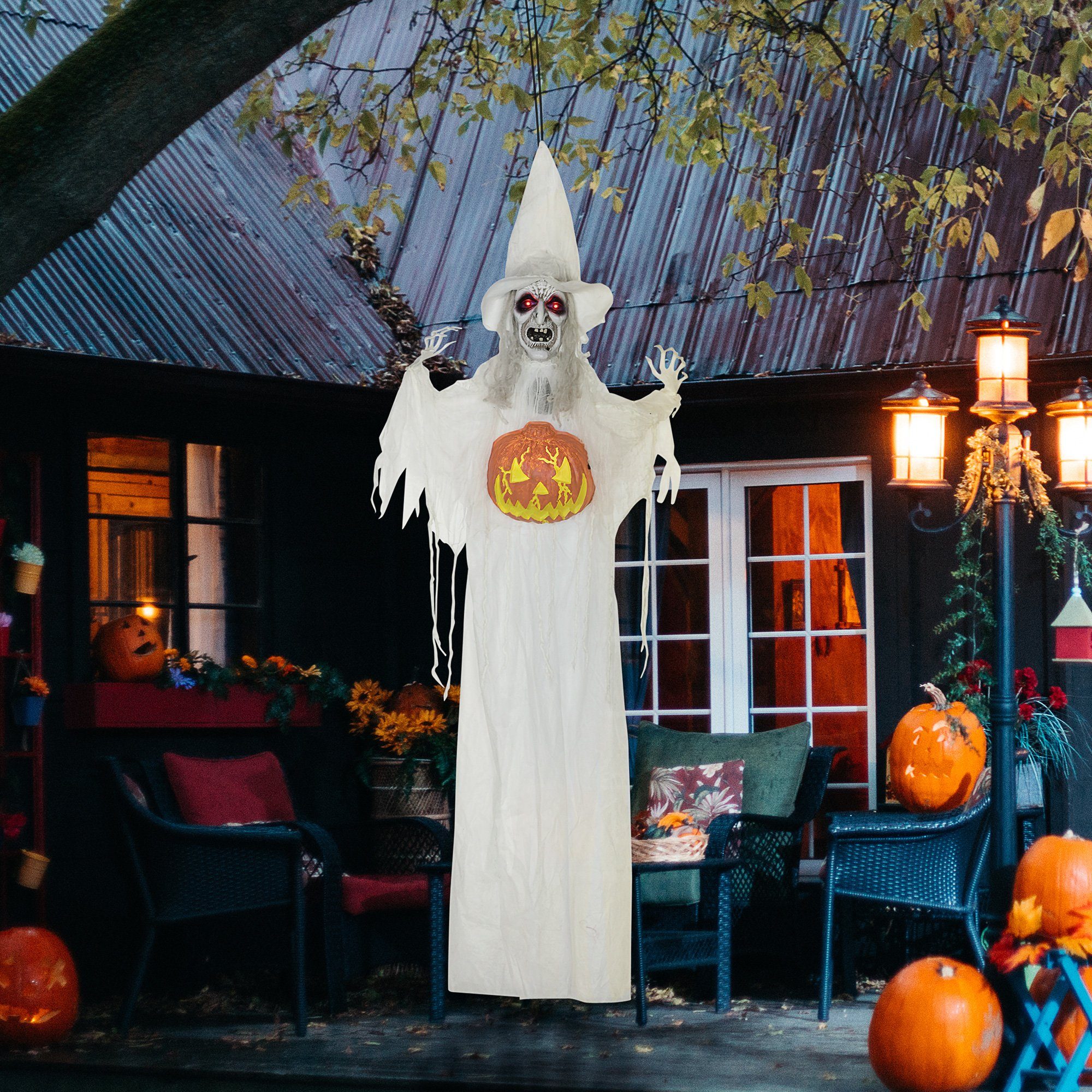 HOMCOM Dekofigur Halloween Skelett, Garten Dekofigur günstig online kaufen