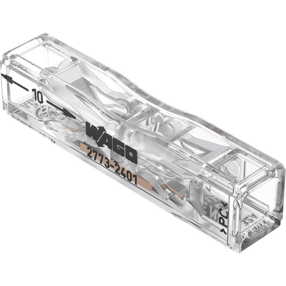 WAGO Verbindungsklemme WAGO 2773-2401-100 Durchgangsklemme flexibel: - starr: 0.75-4 mm² Po
