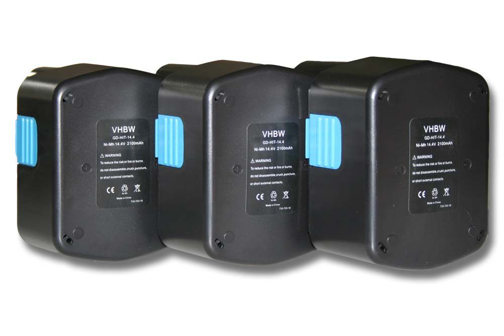 vhbw passend für Hitachi WH 14DMK, WH 14DMR, WH 14DSL, WR 14DH, WR 14DL, WR Akku 2100 mAh