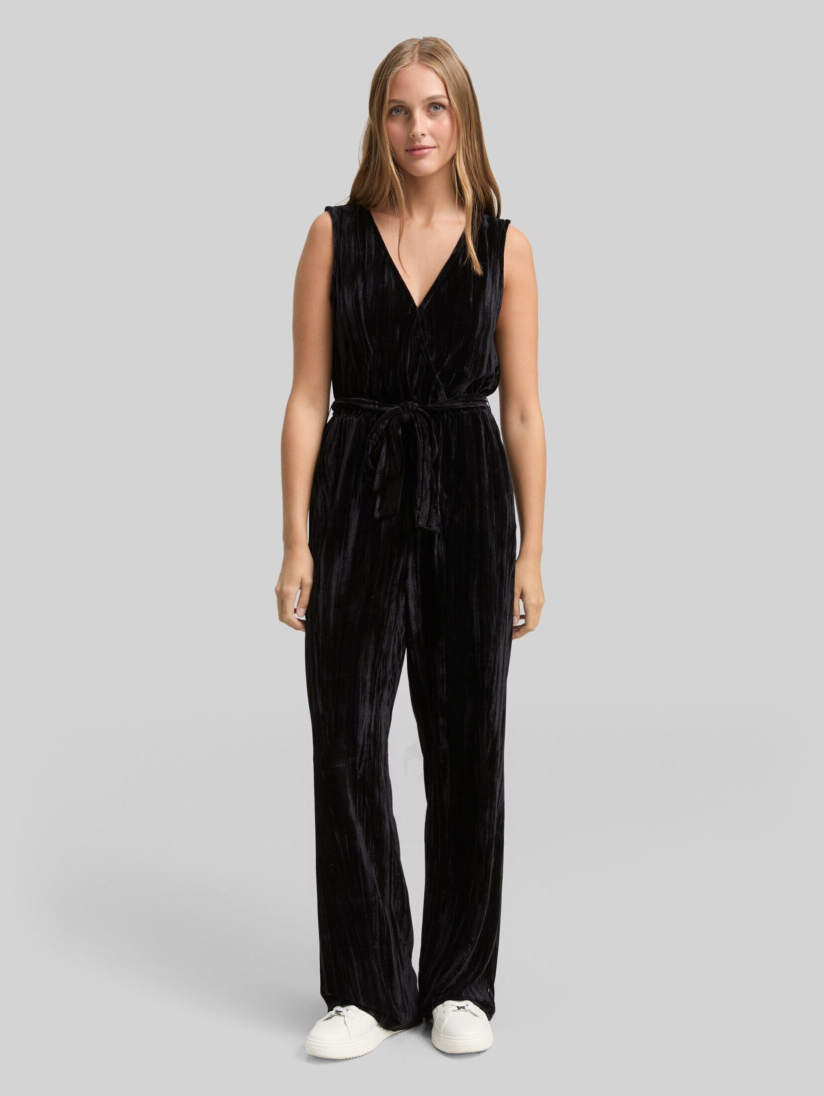 TOM TAILOR Denim Jumpsuit Overalls Relaxed Jumpsuit aus Samt