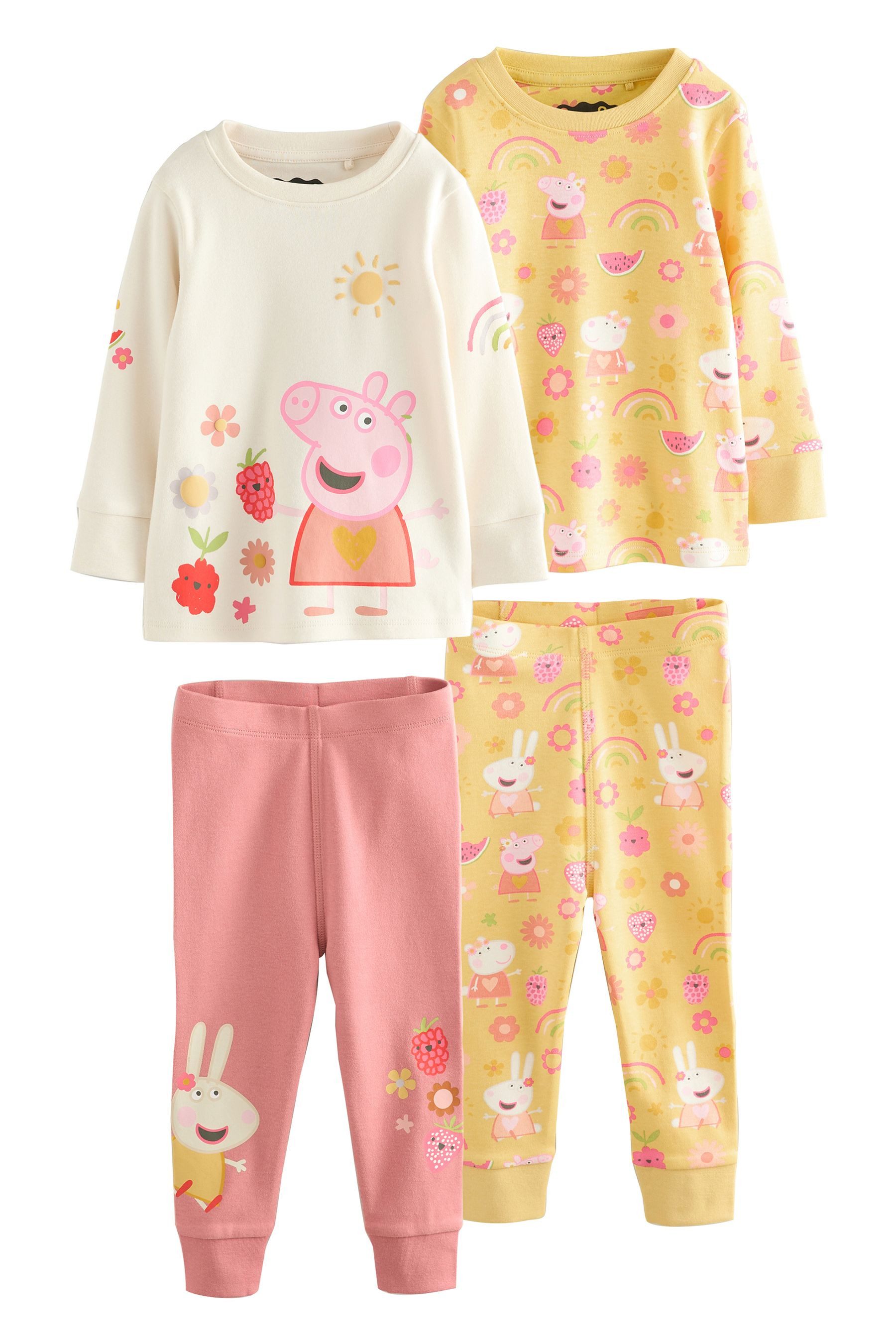 Pyjama Langärmelige Schlafanzug Peppa Pig im 2er-Pack