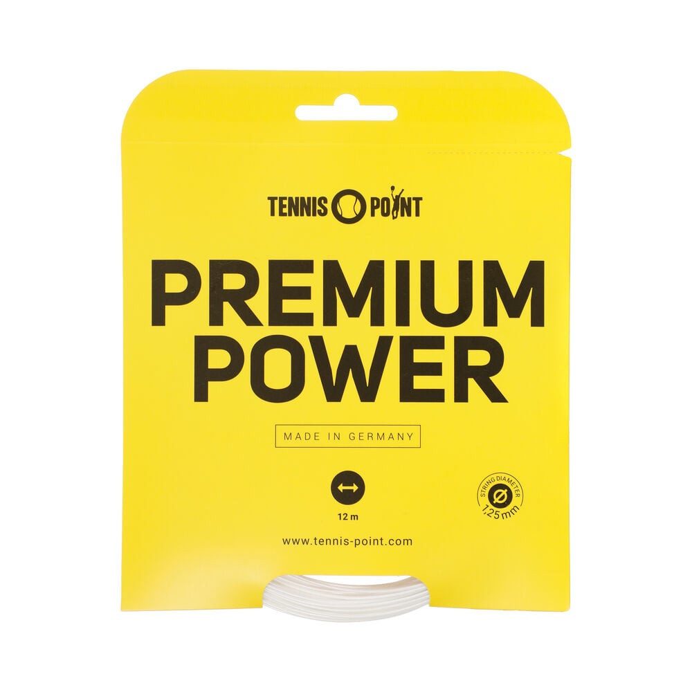 Tennissaite Premium Power 12m white