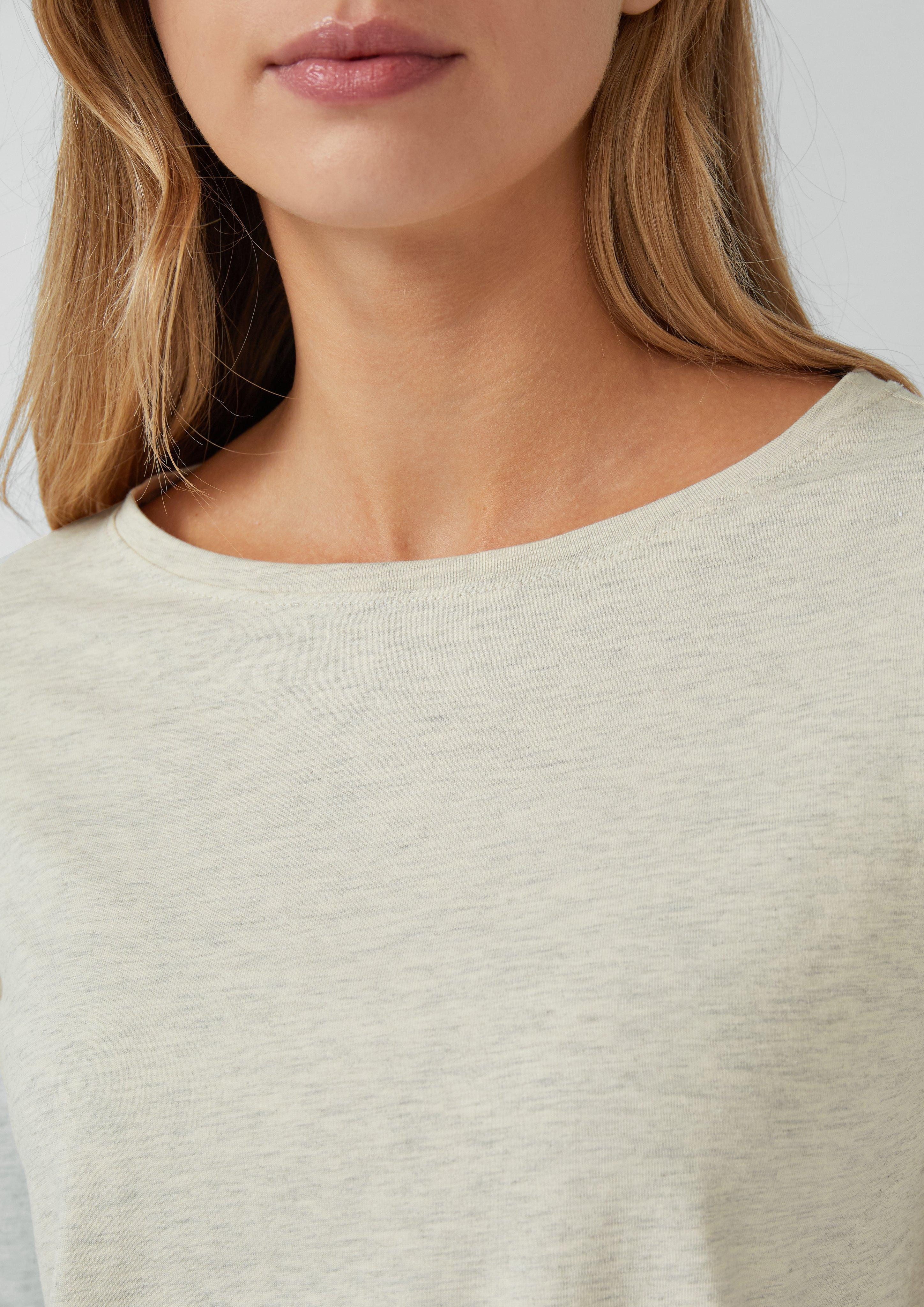 s.Oliver 3/4-Arm-Shirt T-Shirt aus Baumwolle im günstig online kaufen