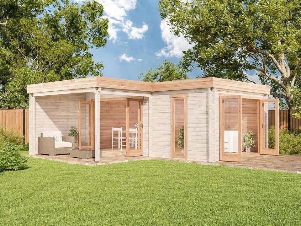 Alpholz Gartenhaus »Gartenhaus Sunbeam ISO«, BxT: 598,00×598,00 cm