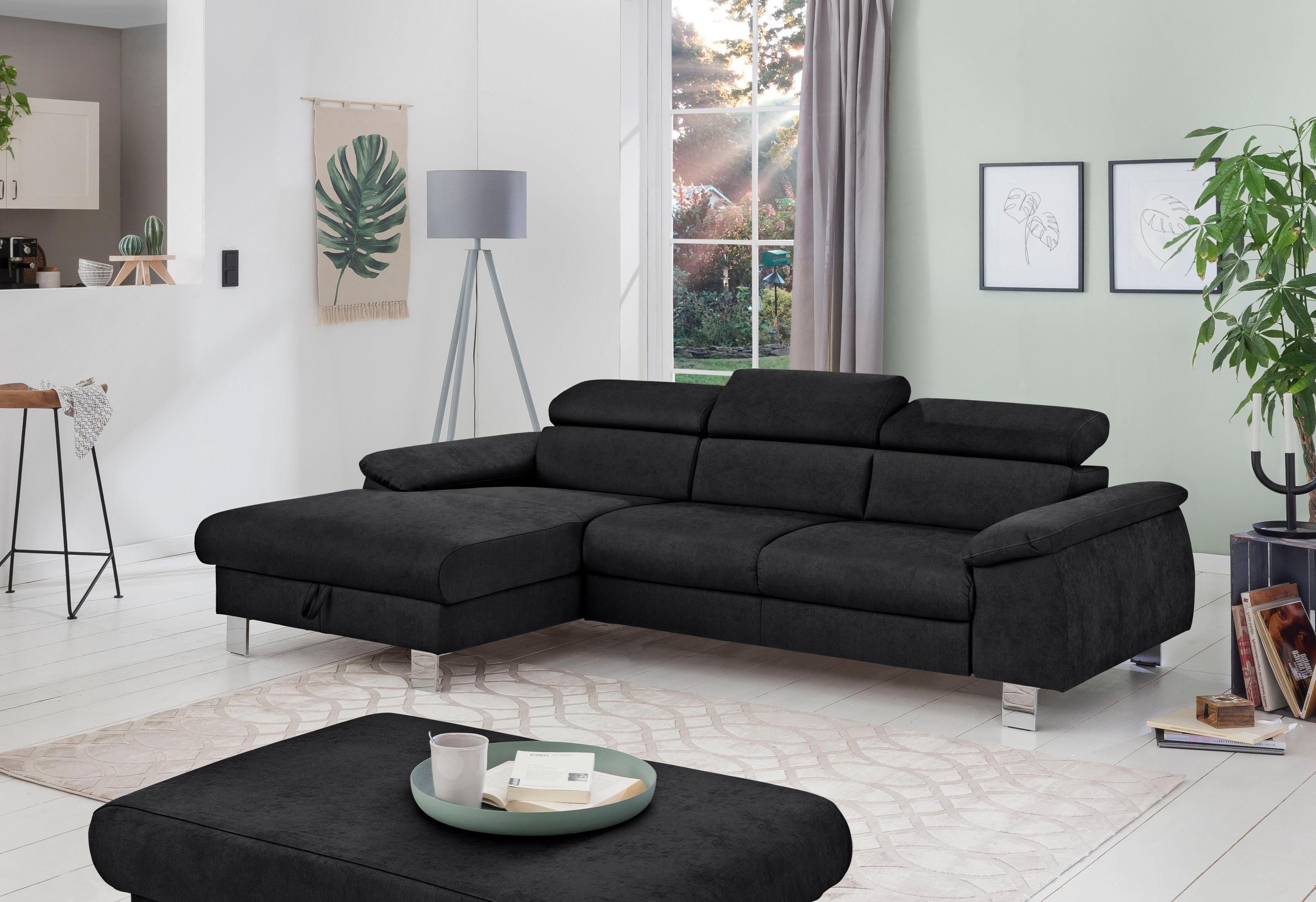 COTTA Polstergarnitur "Komaris L-Form", (Set), Set bestehend aus: Ecksofa m günstig online kaufen