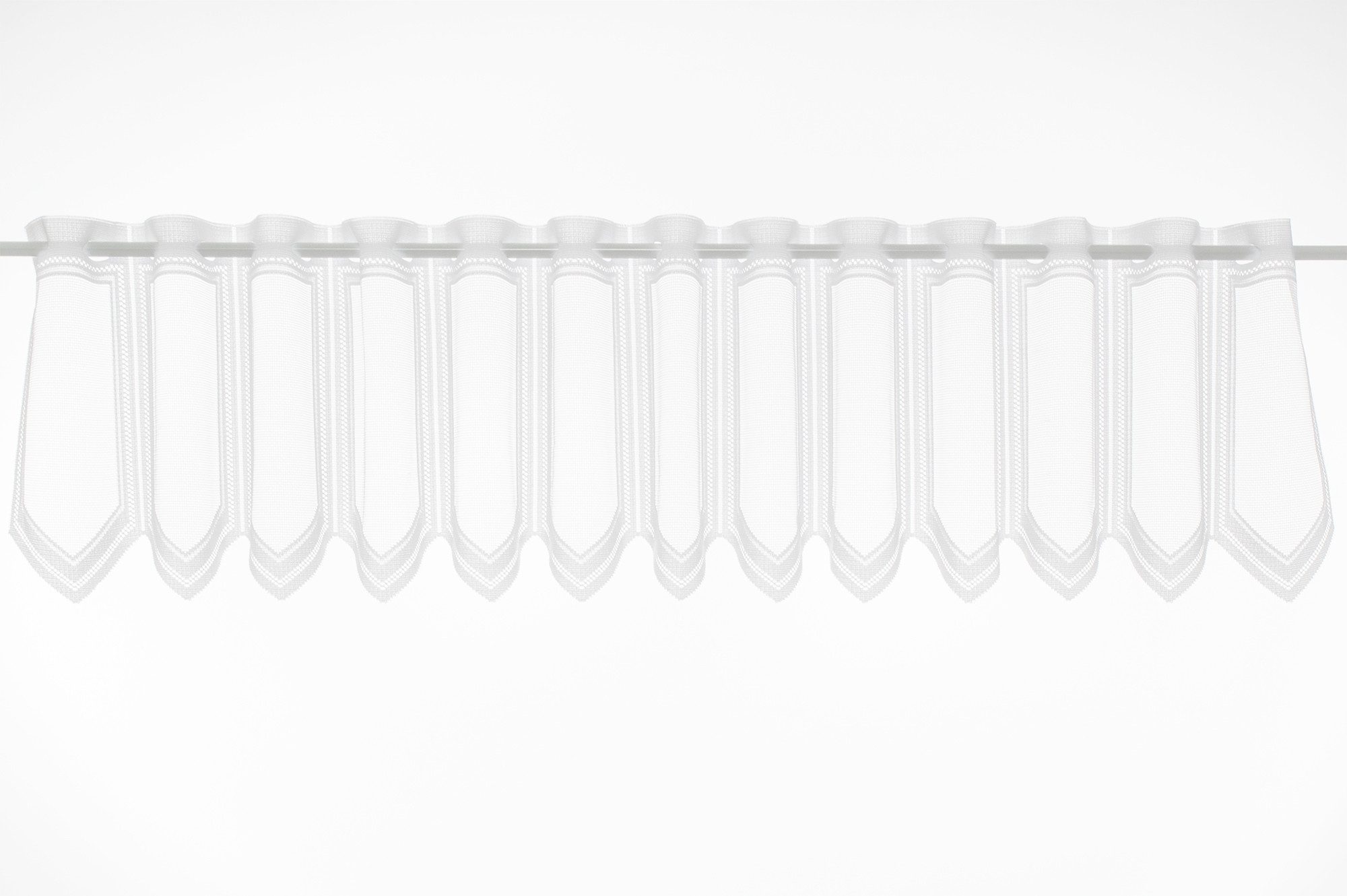 Gardinen Kranzusch Scheibengardine schlichter Jacquard, Stangendurchzug, tr günstig online kaufen