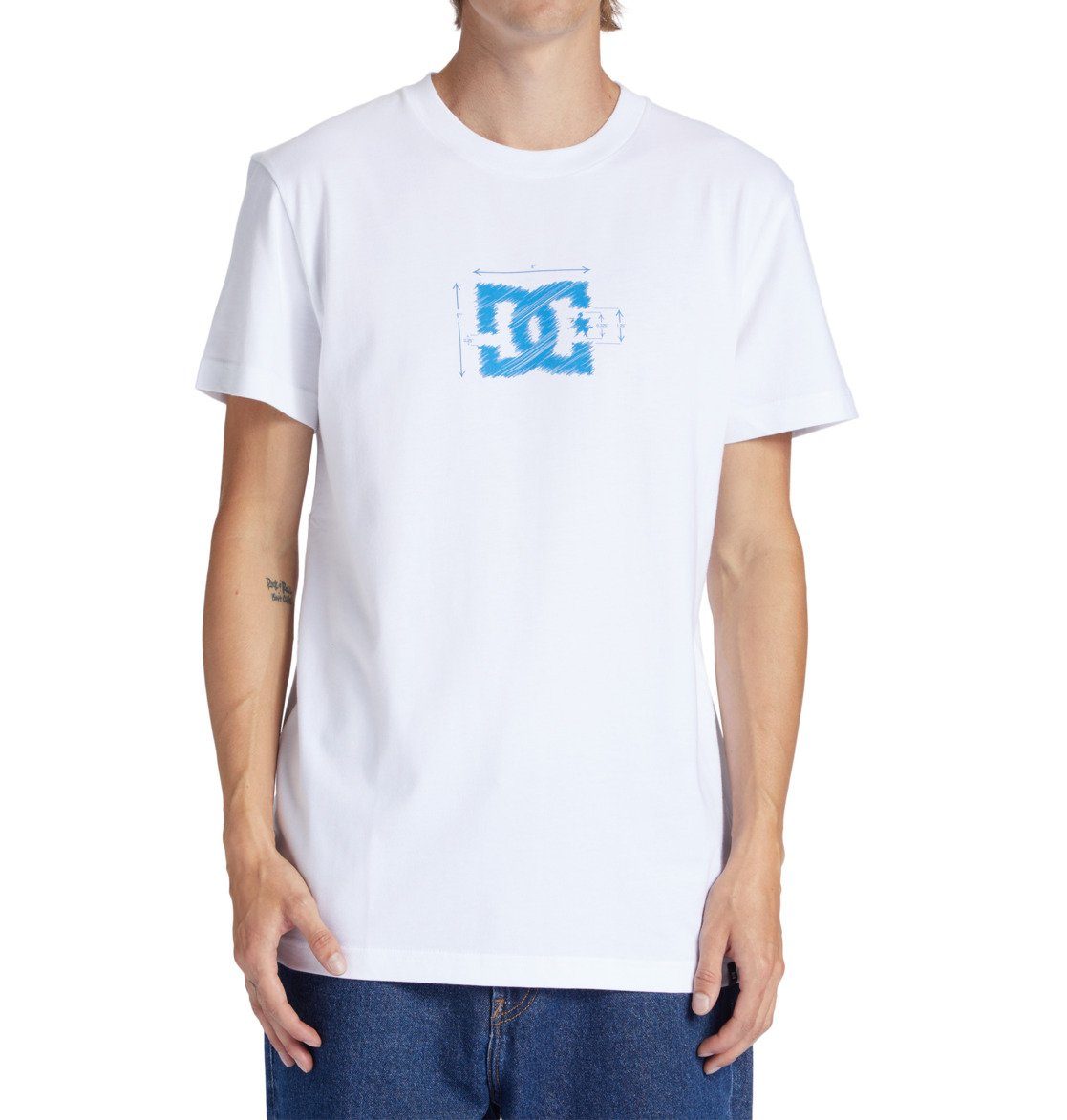 DC Shoes T-Shirt Blueprint White