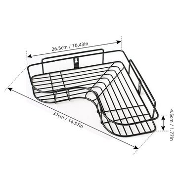 Tidyard Duschregal Eckregal Hängeregal Lagerregal für Badezimmer, Küche, Balkon, ohne Bohren