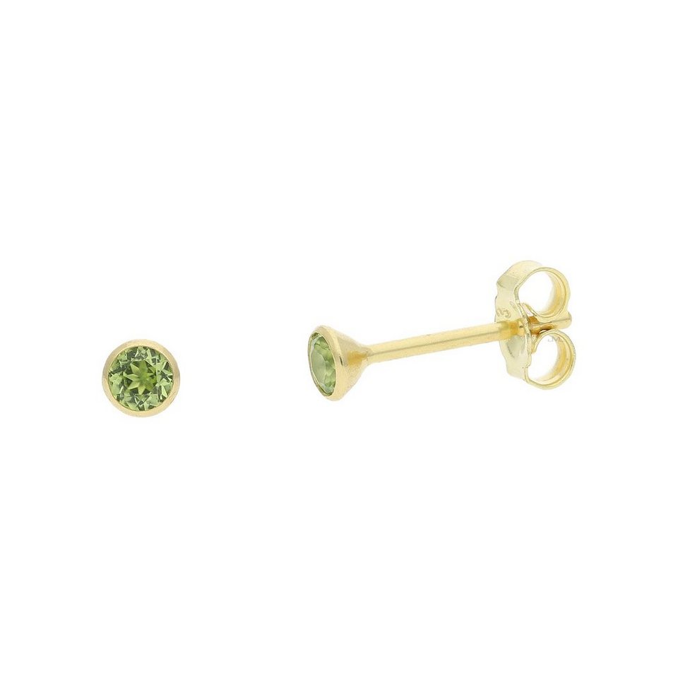 JuwelmaLux Fingerring JuwelmaLux Ohrstecker 333/000 (8 Karat) Gelbgold mit  Peridot JL52-06-0 (kein Set, 1-tlg)