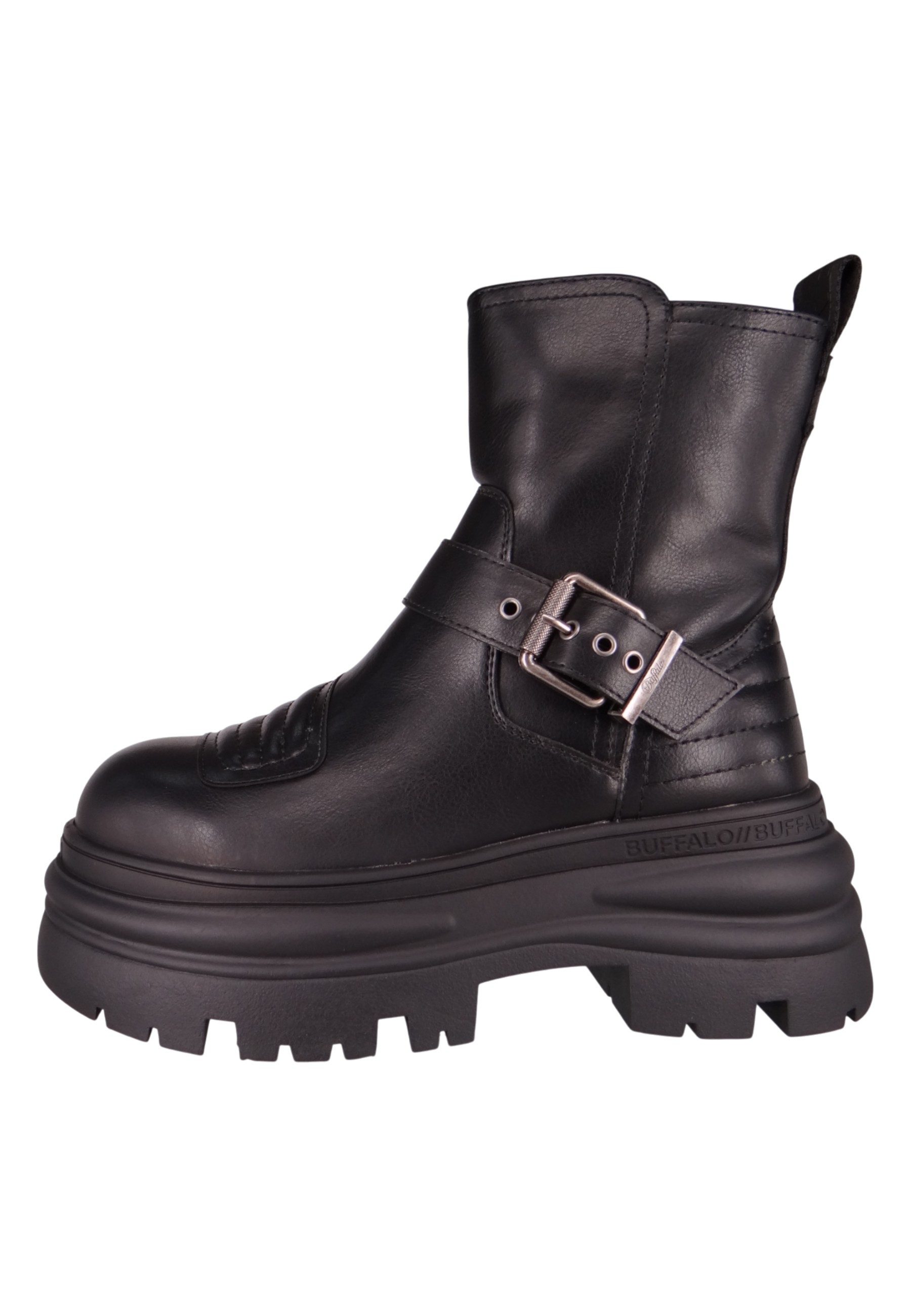 Buffalo 1270127 Dione Biker Boot Mid Black Stiefelette