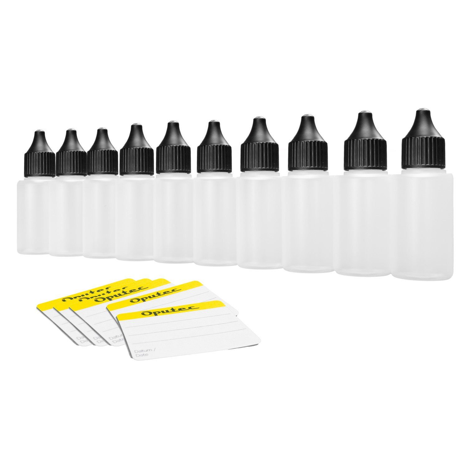 Oputec Kanister 10 x 30 ml Dosierflaschen Tropfflaschen, weiche PE Kunststoff-Flaschen (Spar-Set)