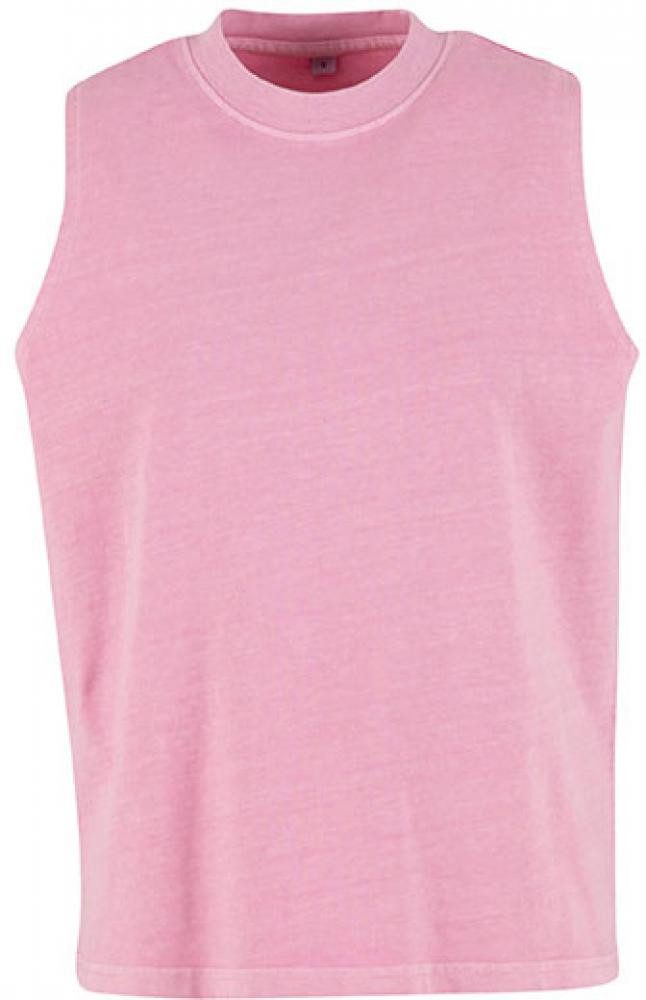 Rundhalsshirt Damen Vintage Washed Ärmelloses T-shirt