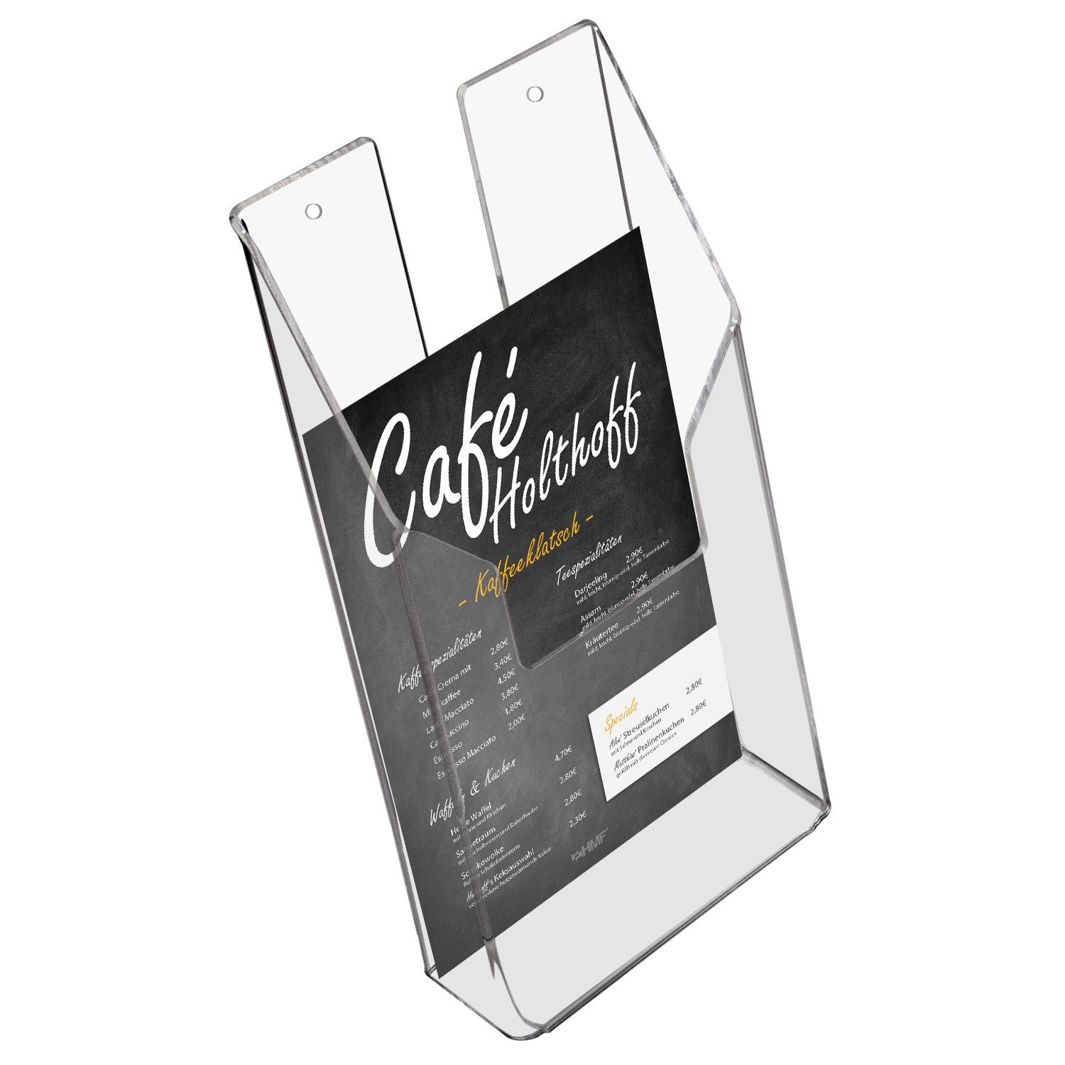 HMF Zeitungsständer Wand Prospekthalter aus Acryl, günstig online kaufen
