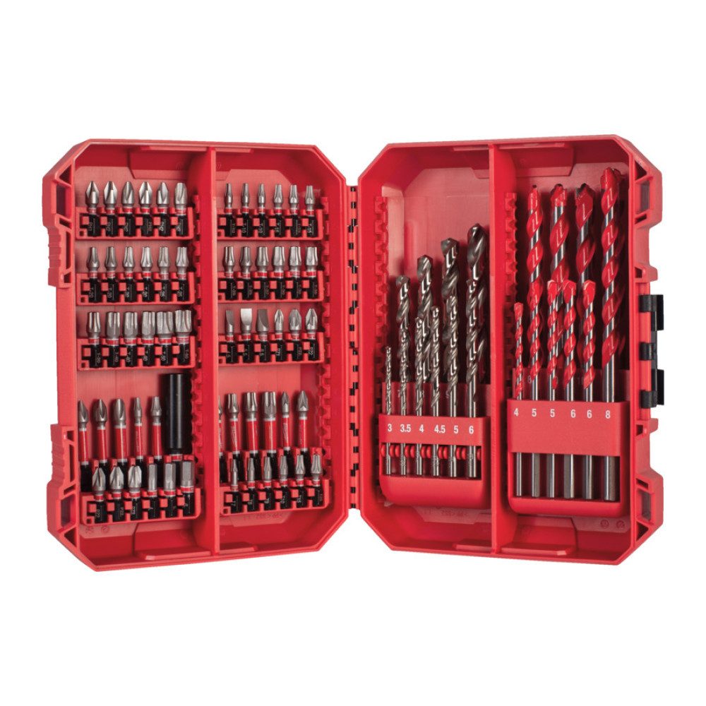 Milwaukee Bohrer- und Bit-Set MILWAUKEE Bohrer- und Bit-Set 80-teilig Schlagbohrer
