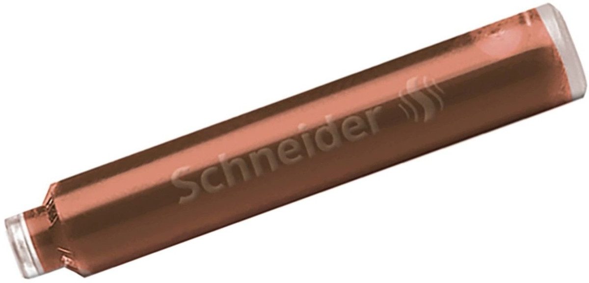 SCHNEIDER Füllhalter Tintenpatrone Standard Pastell Cognac VE=6 Stück