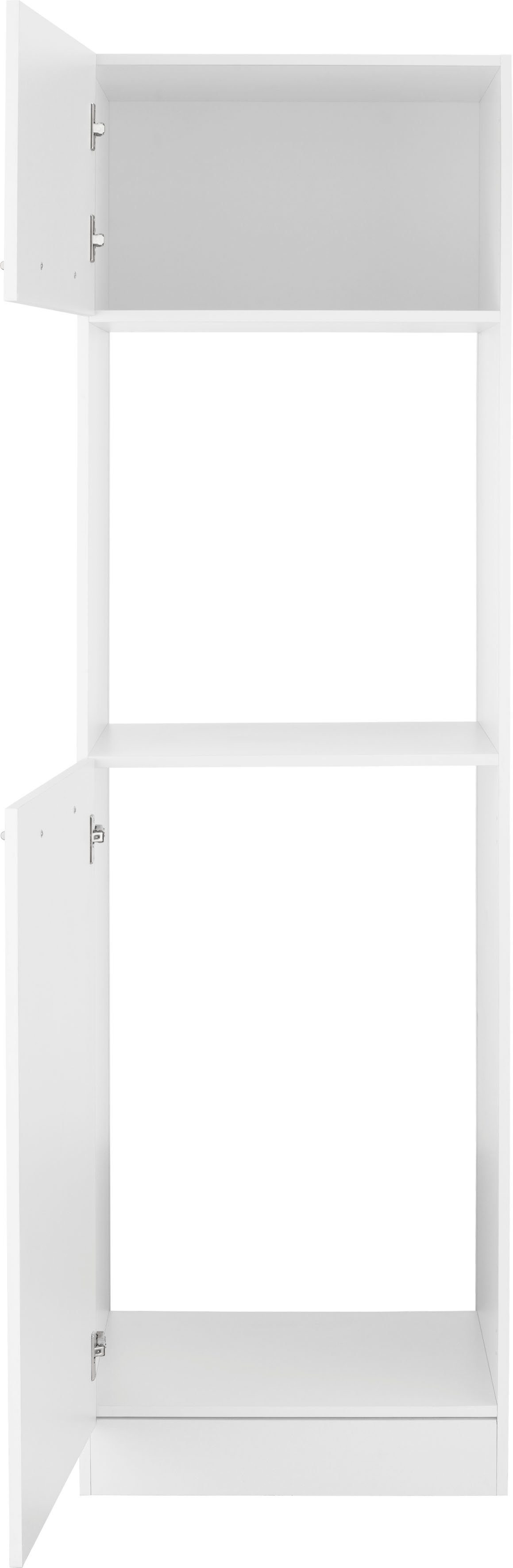 wiho Küchen Backofen/Kühlumbauschrank Unna Weiß | 60 cm breit weiß/weiß