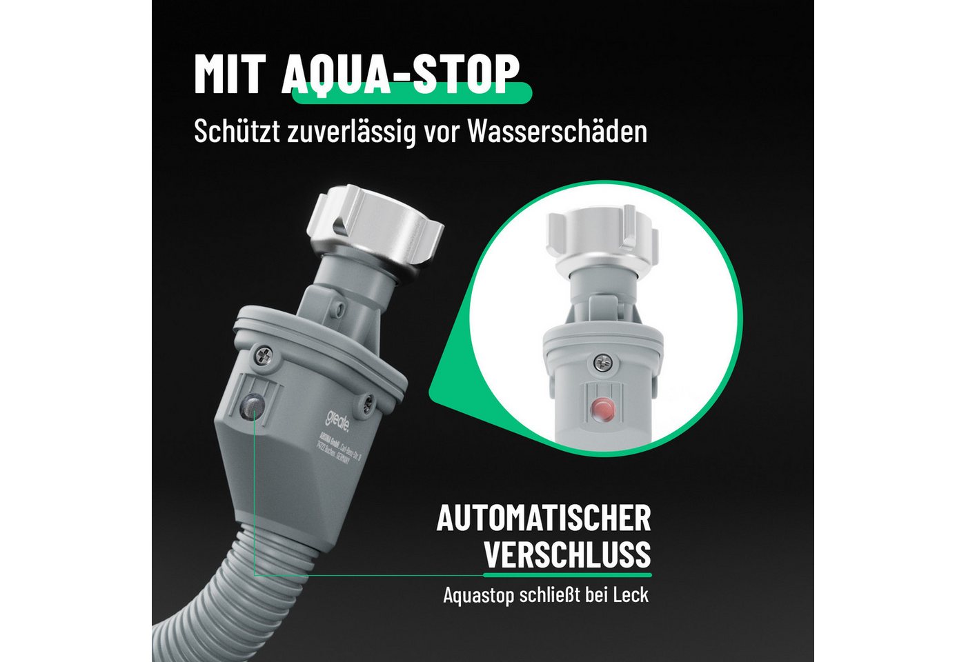 Thumbnail - greate. Zulaufschlauch Aquastop Schlauch Waschmaschine & Spülmaschine 1,5 m 3/4 Zoll, Zubehör für Waschmaschine und Spül...
