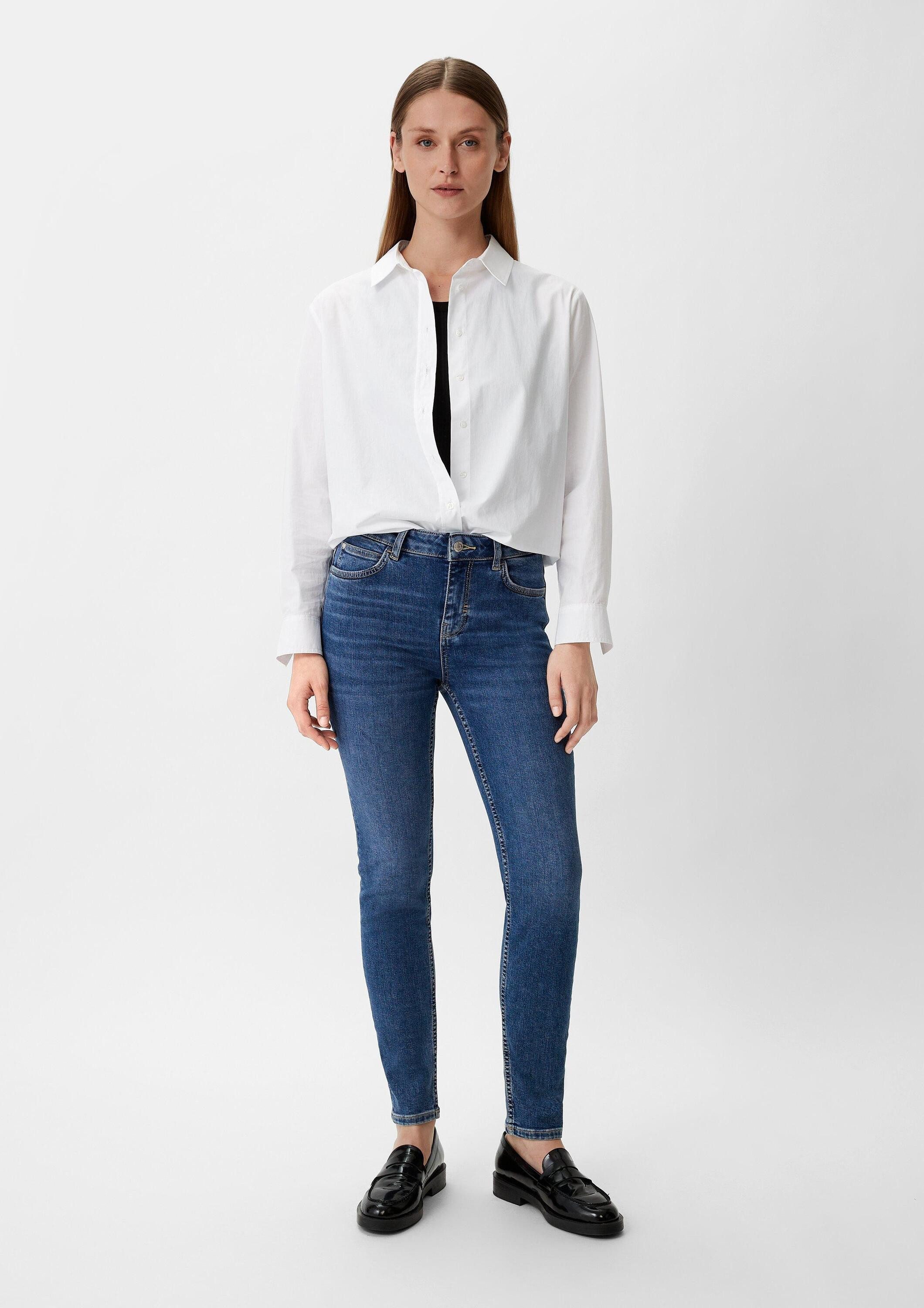 comma Skinny-fit-Jeans Jeans-Hose Skinny: Jeans mit Waschung
