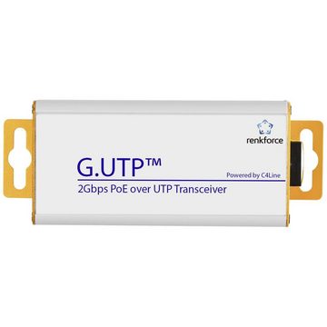 Renkforce Gigabit Ethernet/UTP-Transceiver mit PoE LAN-Kabel, mit PoE-Funktion