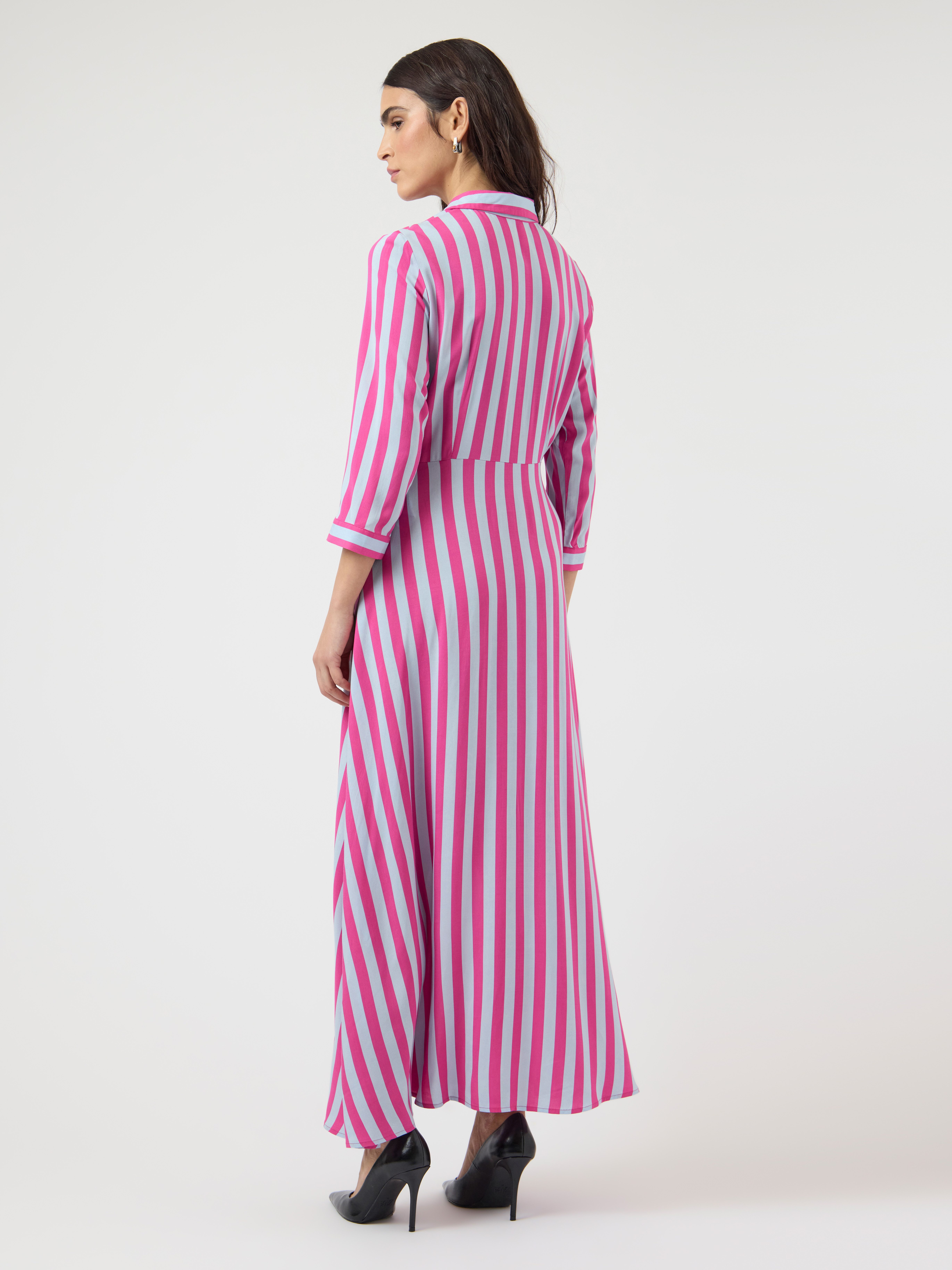 Y.A.S Hemdblusenkleid YASSAVANNA LONG SHIRT DRESS Sommerkleid, mit 3/4 Ärmel