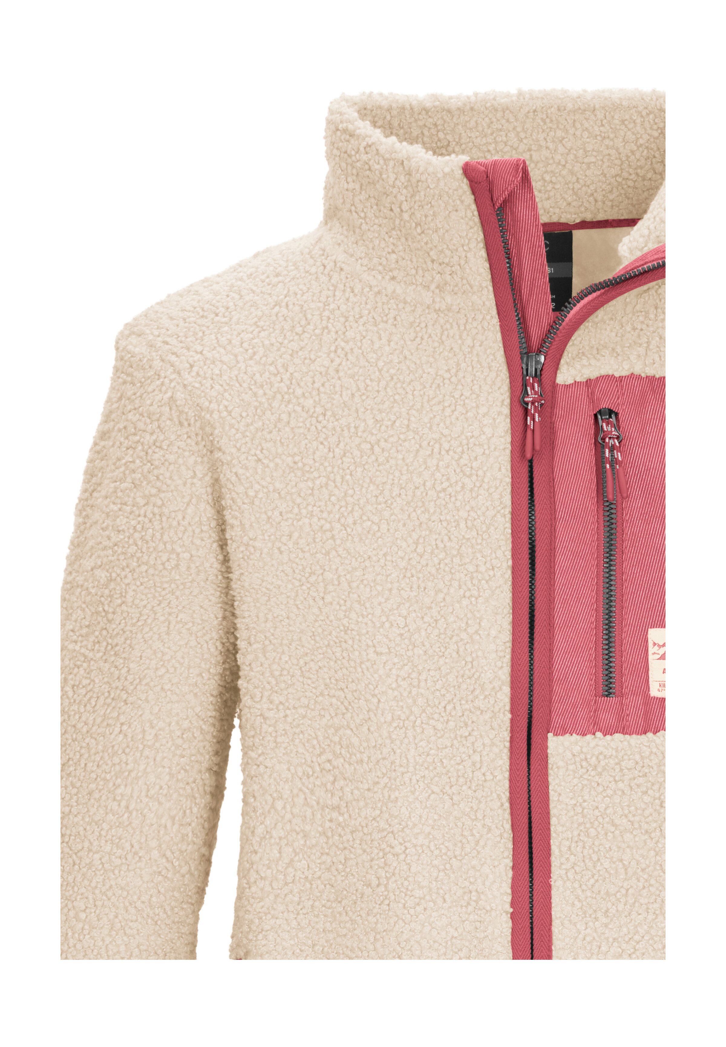 Killtec Fleecejacke KOW 140 GRLS FLC JCKT Weiche Sherpa-Fleecejacke mit Kinnschutz und Stauraum – Bild 3 von 5