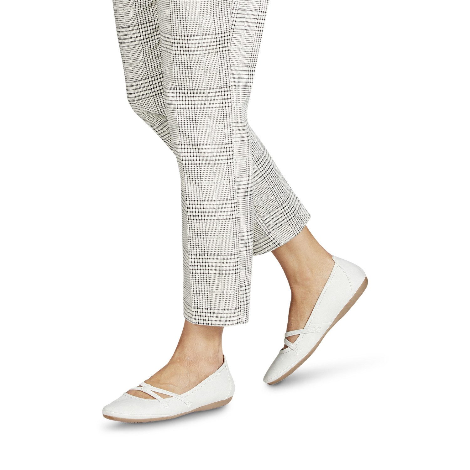 Tamaris Ballerina Flats, Festtagsmode, Slipper mit Gummizugriemchen