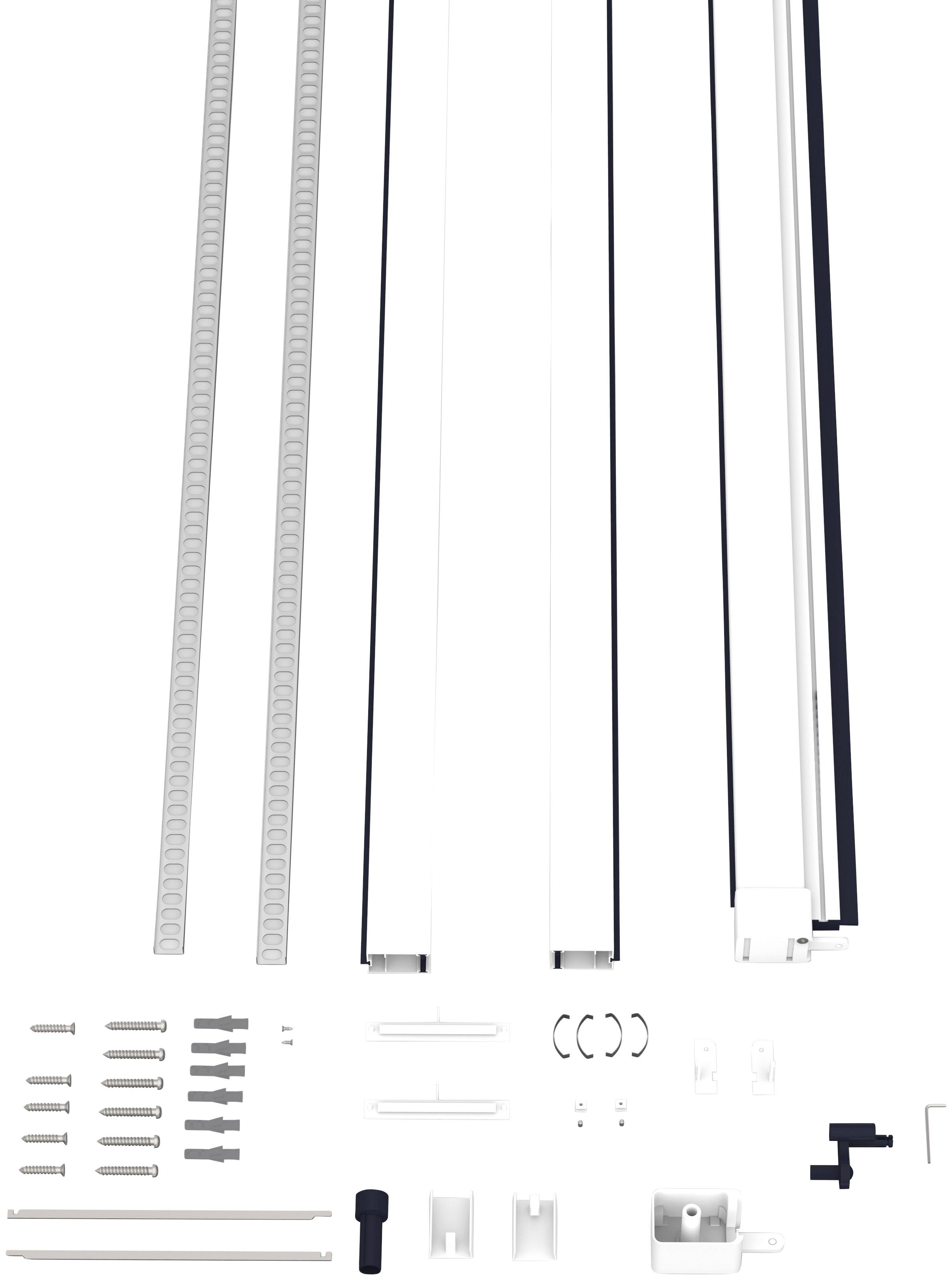 Insektenschutzrollo SMART, hecht international, transparent, verschraubt, für Fenster, weiß/anthrazit, BxH: 130x160 cm | Insektenschutzrollos