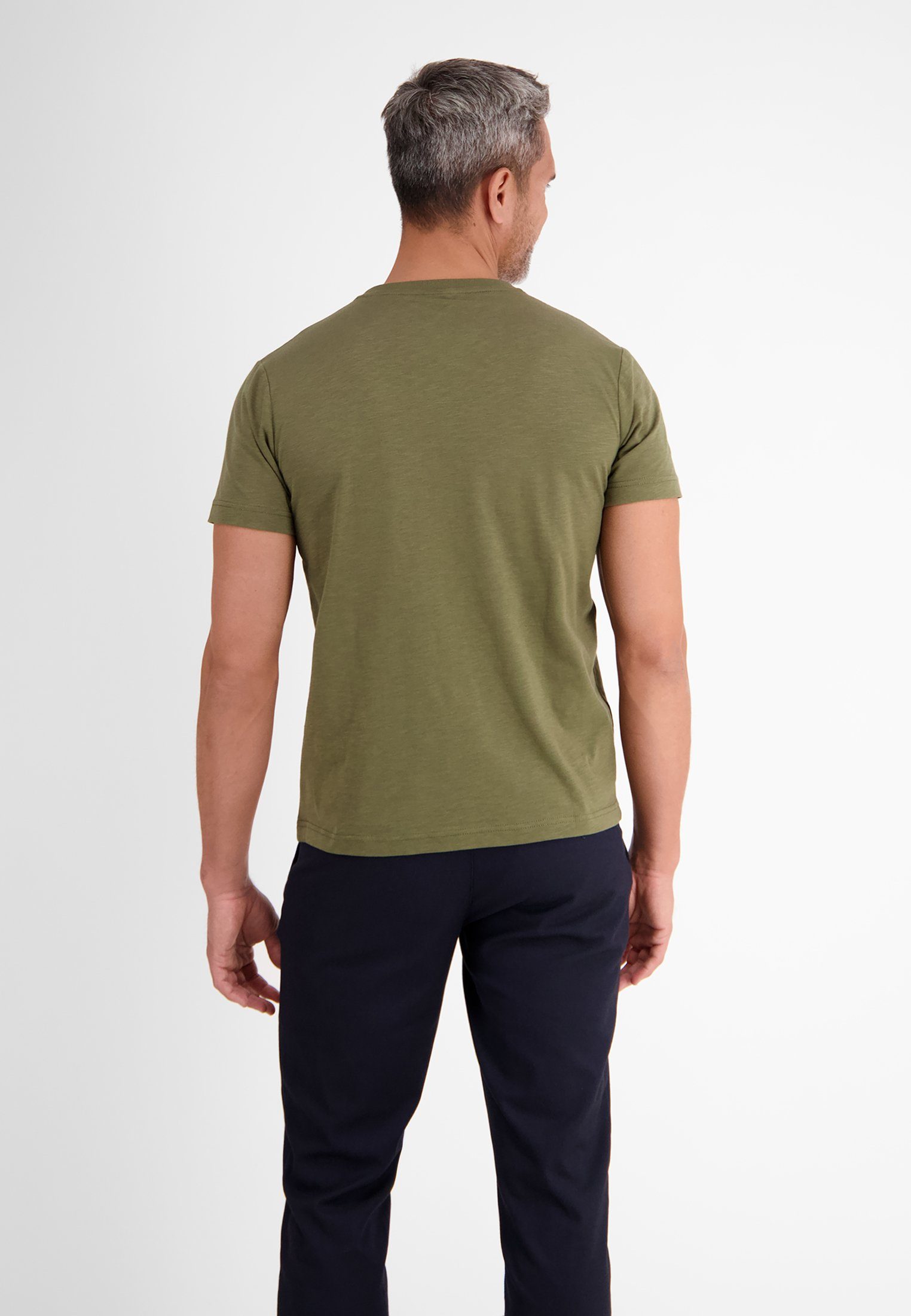 *Uncover LERROS new Print-T-Shirt T-Shirt OLIV GREEN trails* LERROS