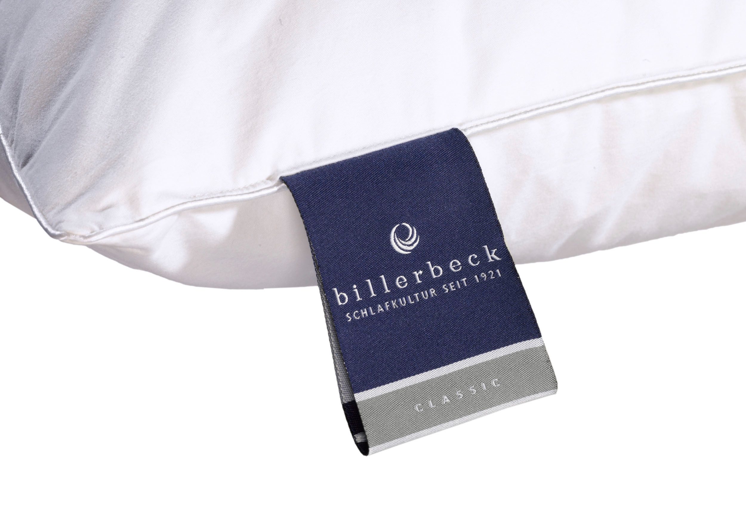 billerbeck Nackenstützkissen Latexi, Optimale Nackenabstützung, Füllung: VITA TALALAY® - Latex, Bezug: Feiner Satin (100% Baumwolle), versteppt mit AIRSOFT®clean (100% Polyester-Hohlfaser), Seitenschläfer, Bauchschläfer, Rückenschläfer, Die strapazierfähige und kuschelige Faserdecke