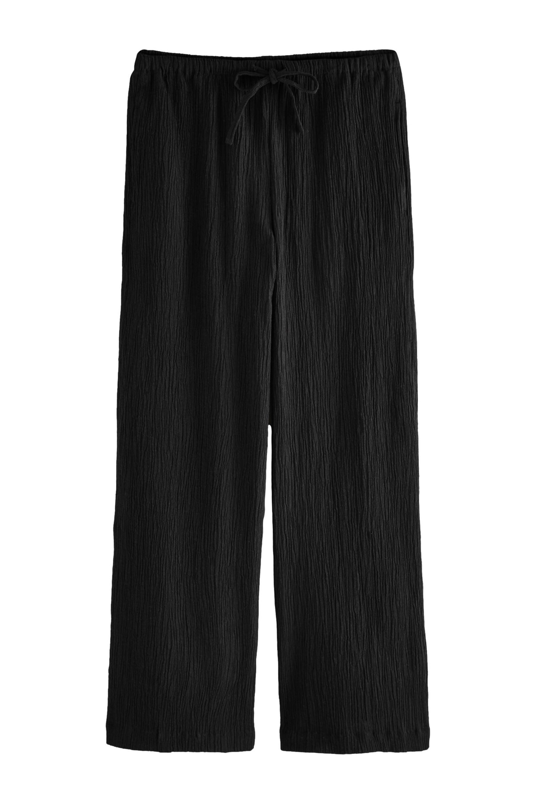 Next Palazzohose Strukturierte Hose mit weitem günstig online kaufen