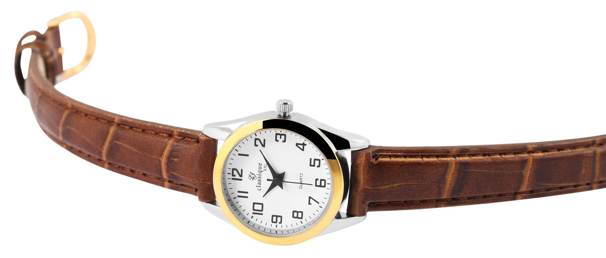 classique Quarzuhr 1900217 Classique Damenuhr mit XXL-Band aus Lederimitat günstig online kaufen