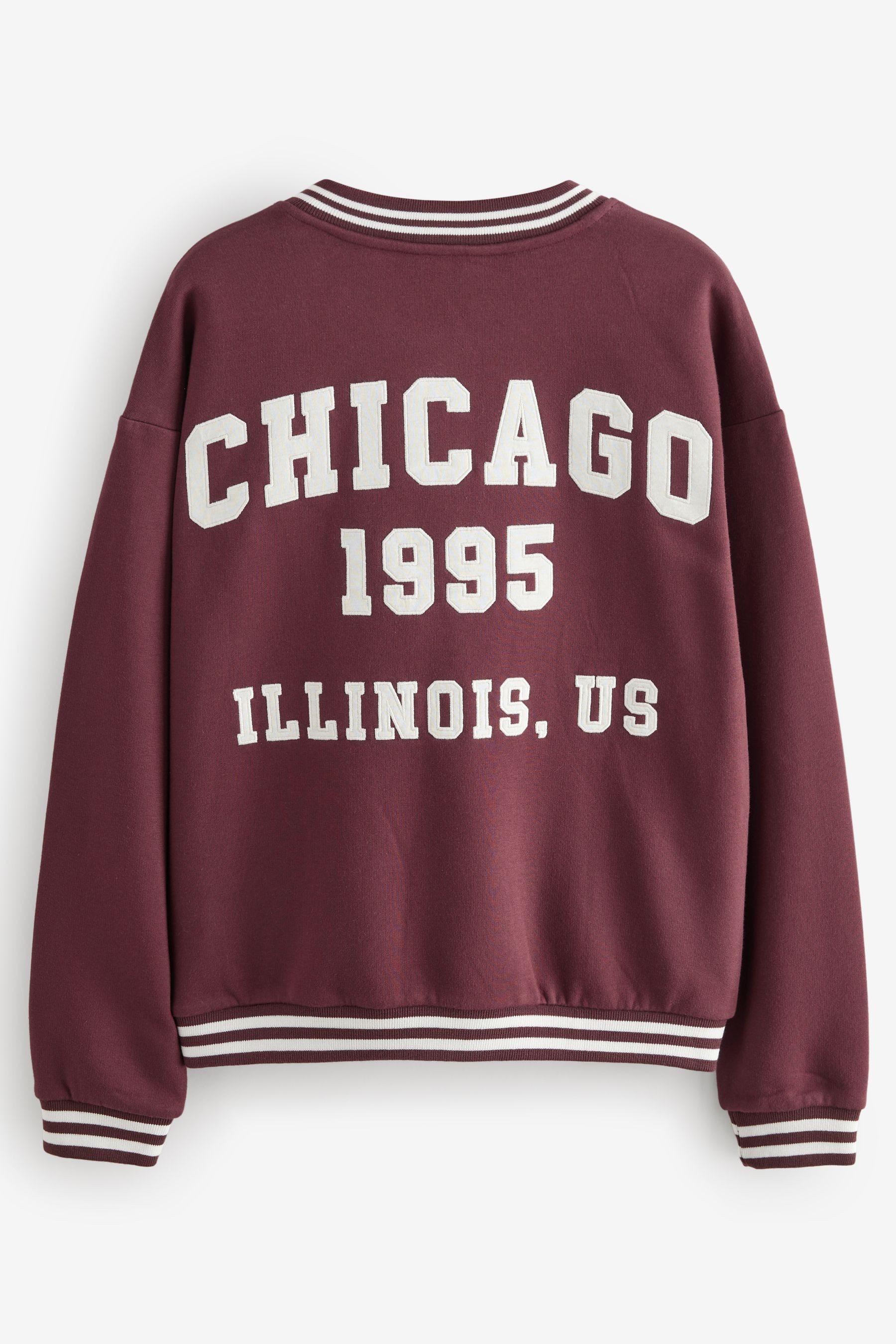 Next Collegejacke Varsity Baseballjacke mit Rückengrafik, Chicago (1-St) günstig online kaufen