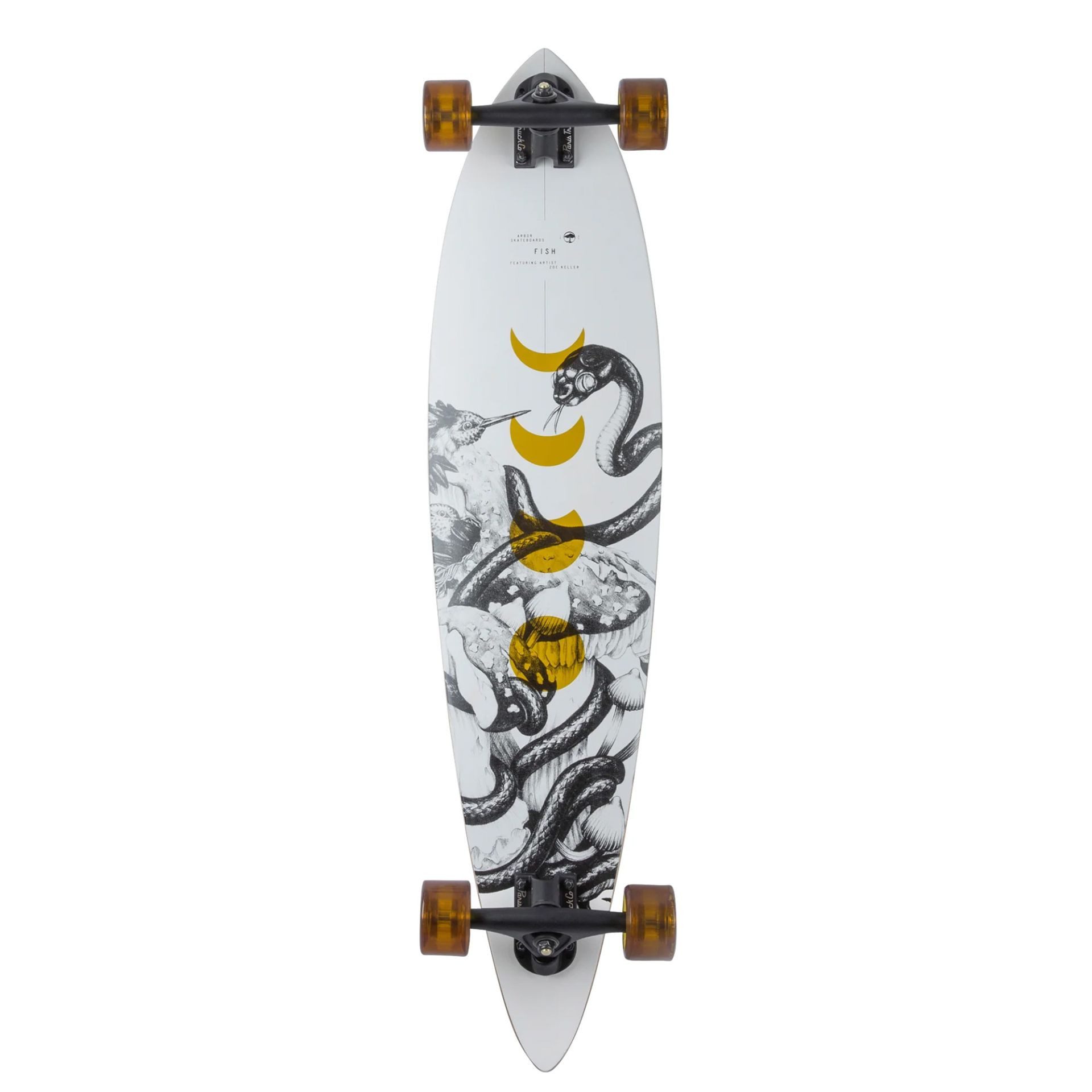 Arbor Collective Longboard Bamboo Fish 37" (Zoe Keller), aus der Bamboo Serie
